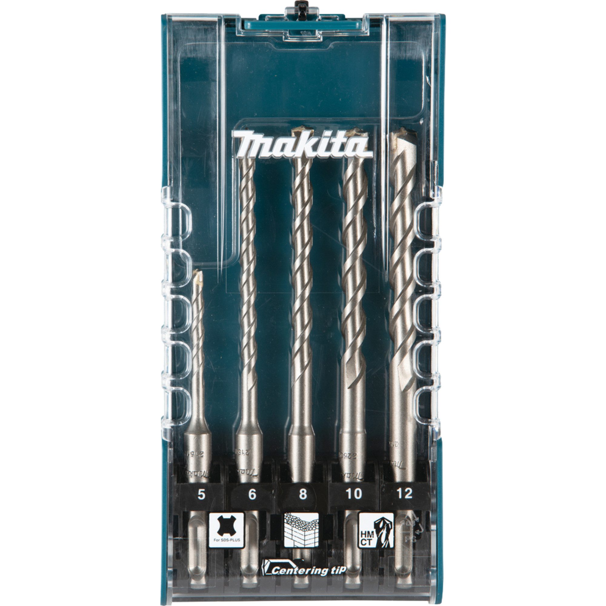 Makita Bohrer- und Bitset Makita Hammerbohrer-Set SDS-plus, 5-teilig
