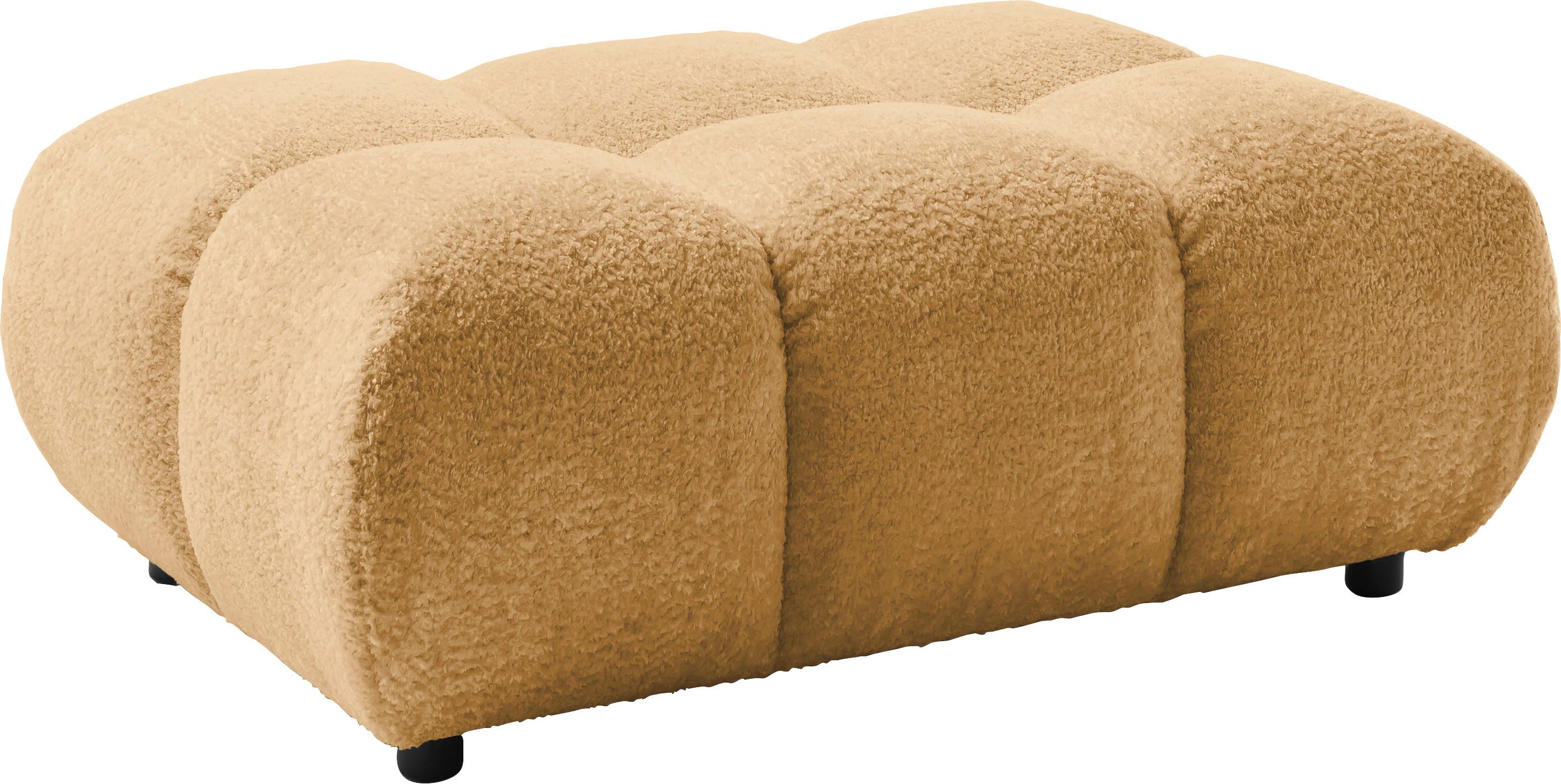 Home affaire Polsterhocker Cozy Bubble, mit eleganter Steppung, weich gepolstert, 108x73 cm (1 St), passend zum Sofa und dem drehbaren Sessel der Graceland-Serie