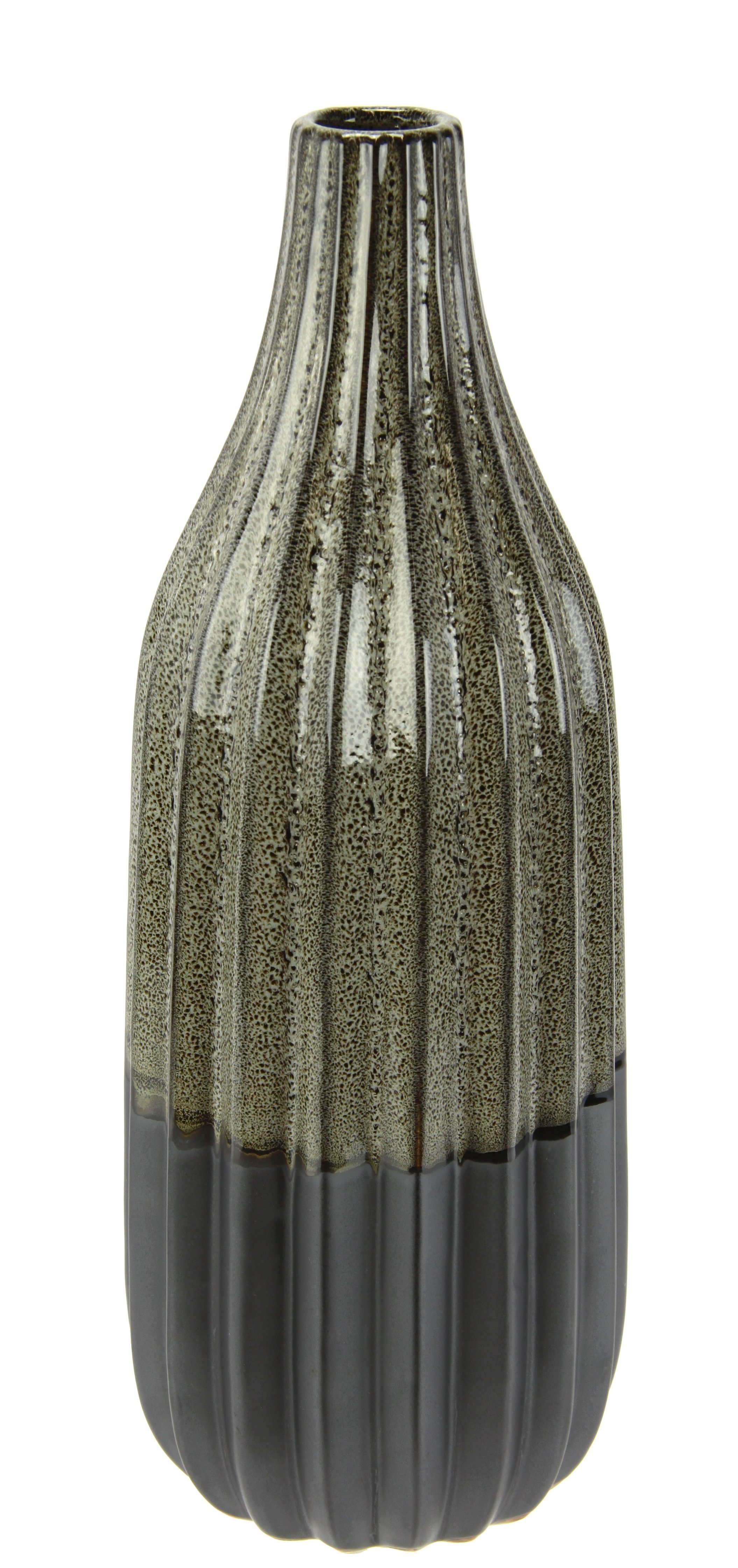I.GE.A. Dekovase Vase aus Keramik, geriffelt, günstig online kaufen