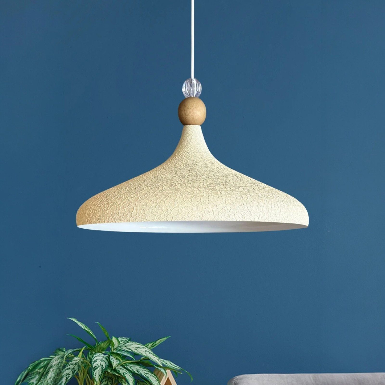 Bamyum Pendelleuchte Champion Große Perle Metall Modern Pendelleuchte, ohne Leuchtmittel