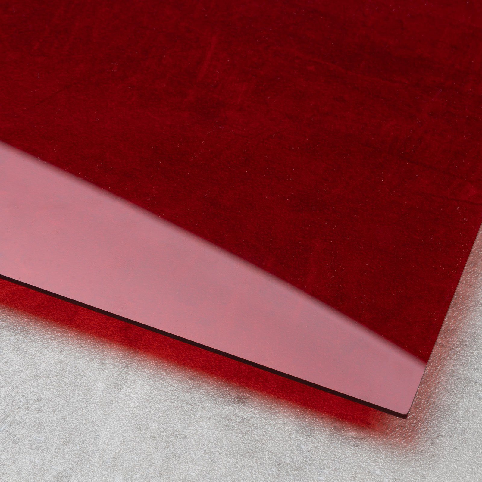 Anwendung, 6 Farben 2 & Glas oder erhältlich mm, Rot Farbige in Transparent Vielfältige Acrylglasplatten, Karat Größen, 3 matt