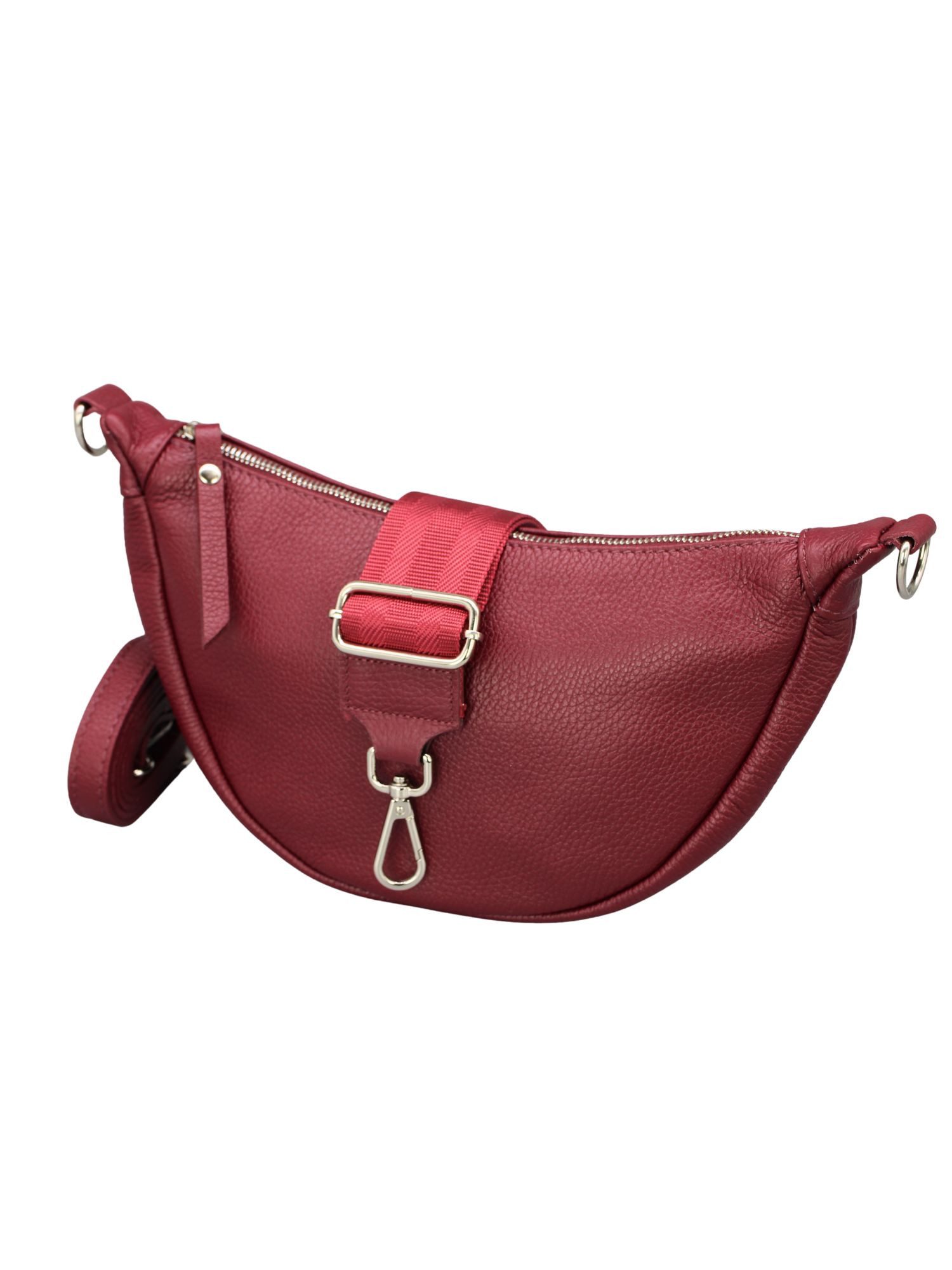 Schultertasche DIANA Halbmond Tasche Leder, Umhängetasche für Damen, Gürteltaschen