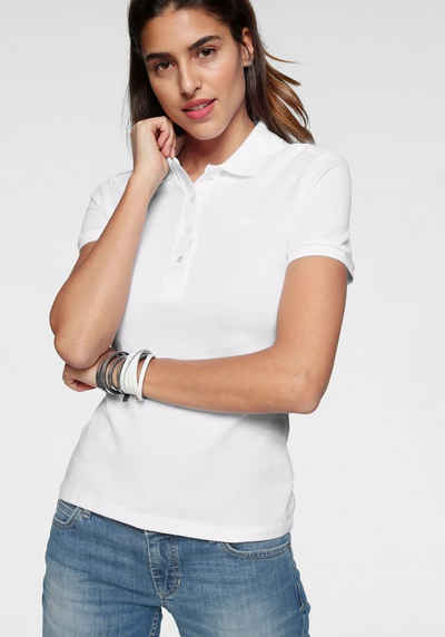 Lacoste Poloshirt (1-tlg) mit tonigem Lacoste-Krokodil auf Brusthöhe