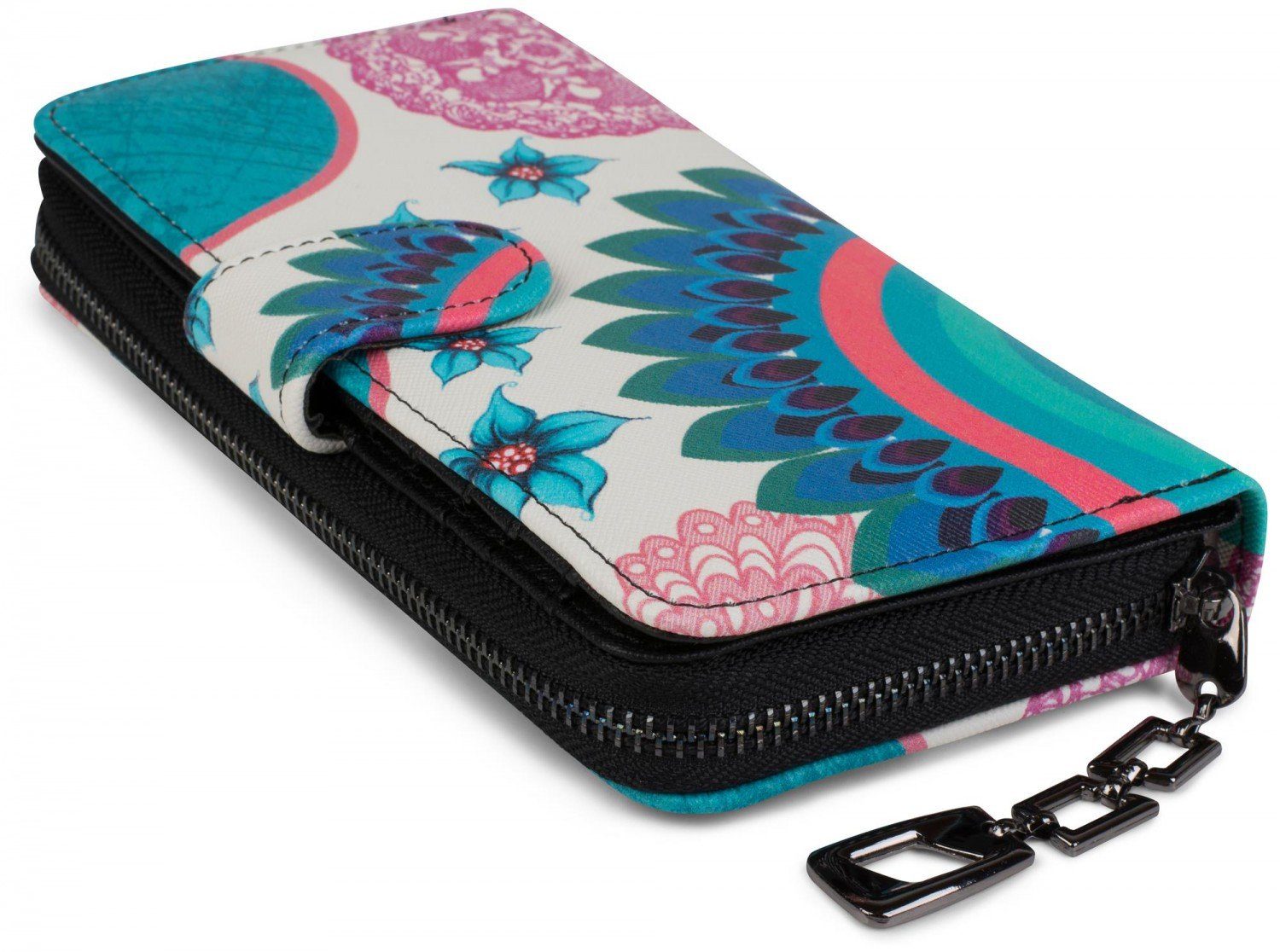 styleBREAKER Geldbörse Geldbörse mit Ethno Blumen und Blüten Muster (1-tlg) günstig online kaufen