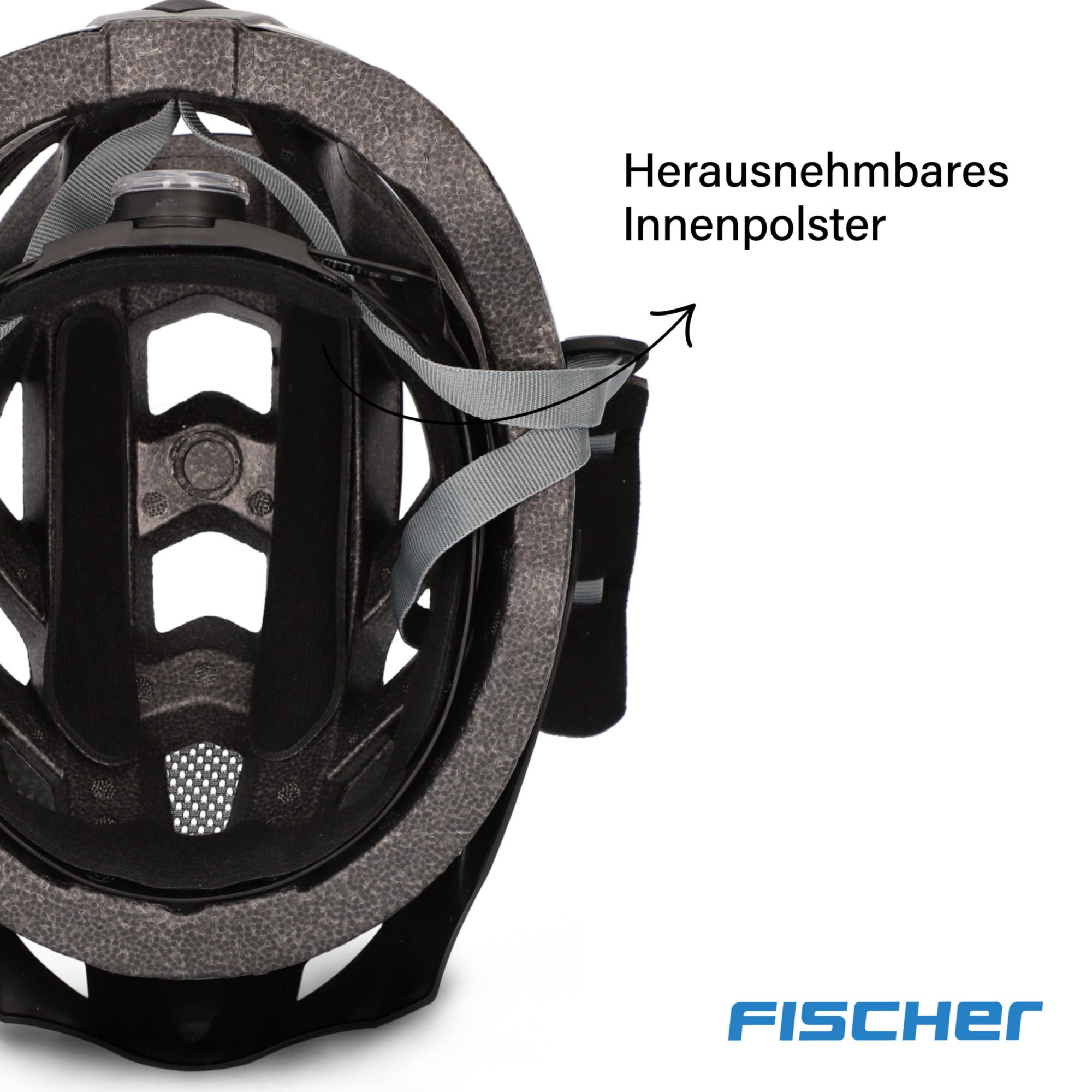 FISCHER Fahrrad Fahrradhelm Urban Levin S/M, Verstellbarer Innenring-System; mit beleuchtetem Innenring-System