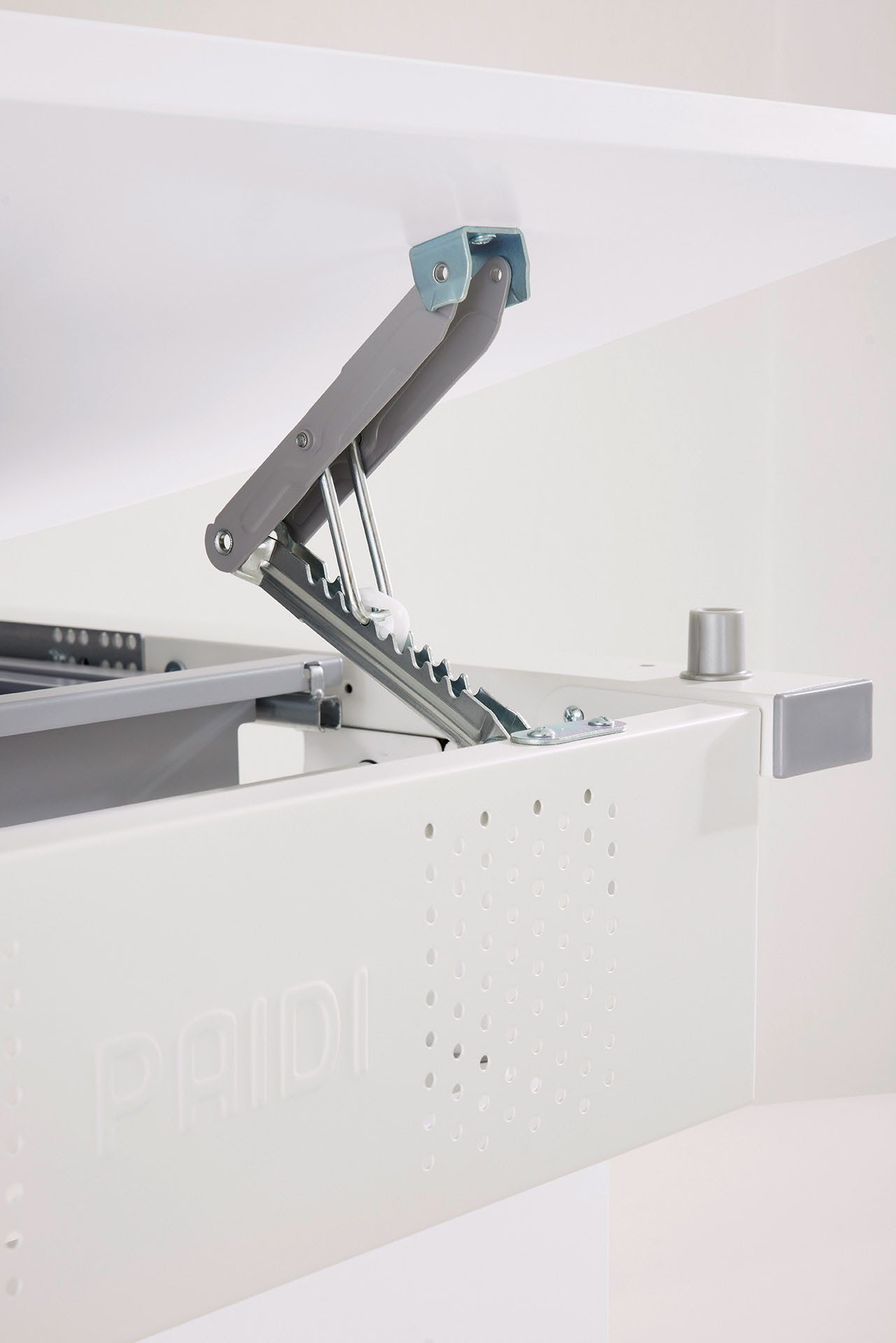 PAIDI Kinderschreibtisch DIEGO CURVED GT, Schülerschreibtisch, ergonomisch, mitwachsend, stufenlos höhenverstellbar, geteilte Tischplatte neigbar – Bild 4 von 5