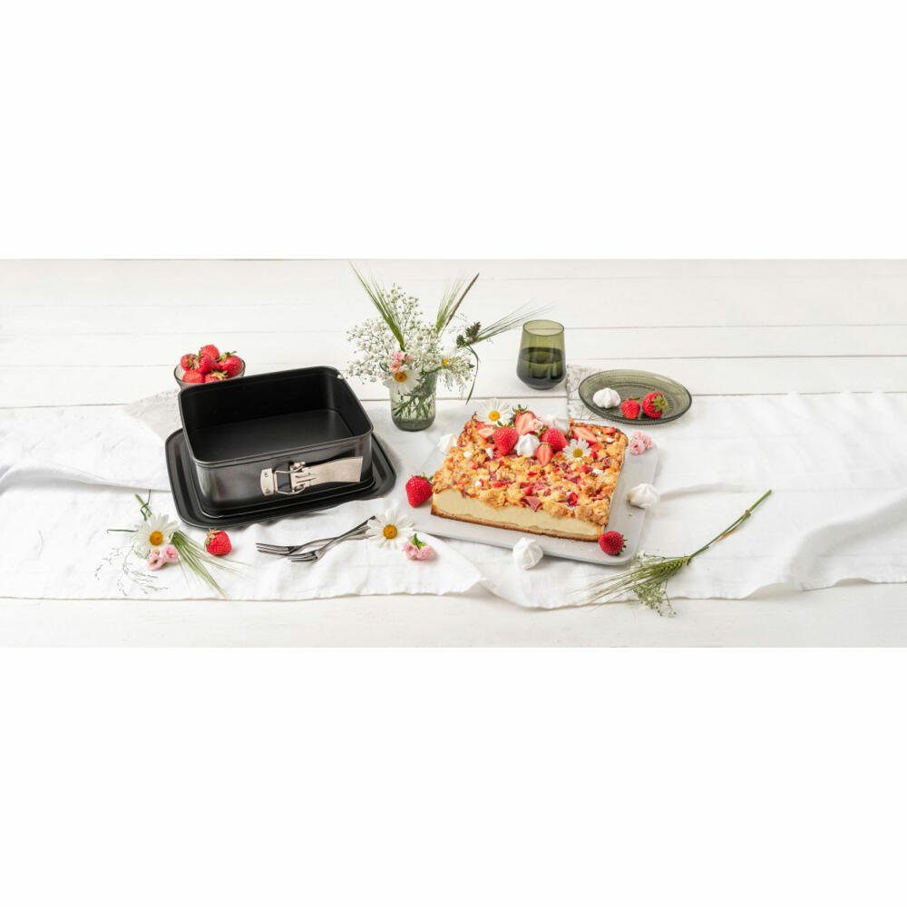 Zenker Springform Bake, Click & Go 24 x 24 cm, mit Überlaufschutz
