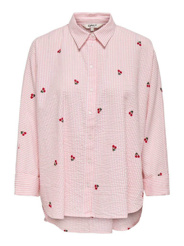 ONLY Blusenshirt ONLNEW LINA GRACE L/S CHERRY SHIRT
