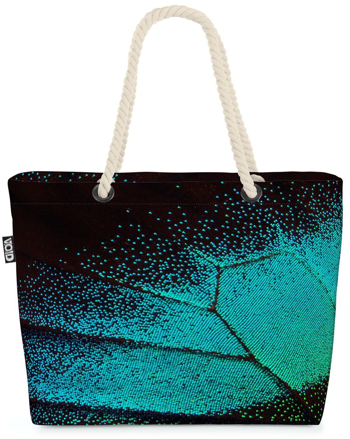 VOID Strandtasche (1-tlg), Schmetterlingsflügel Beach Bag Insekt Schmetterling Grafik Design Natur Wiese