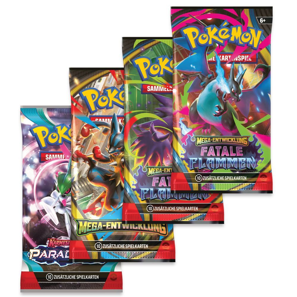 POKÉMON Sammelkarte Tin Box Mega-Glurak Y Pokemon Sammel-Karten Kollektion deutsch
