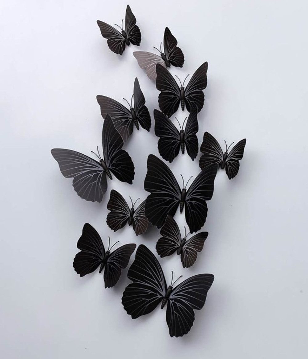 XDeer 3D-Wandtattoo 36 Stück 3D Schmetterling Wandaufkleber, Simulation Sch günstig online kaufen