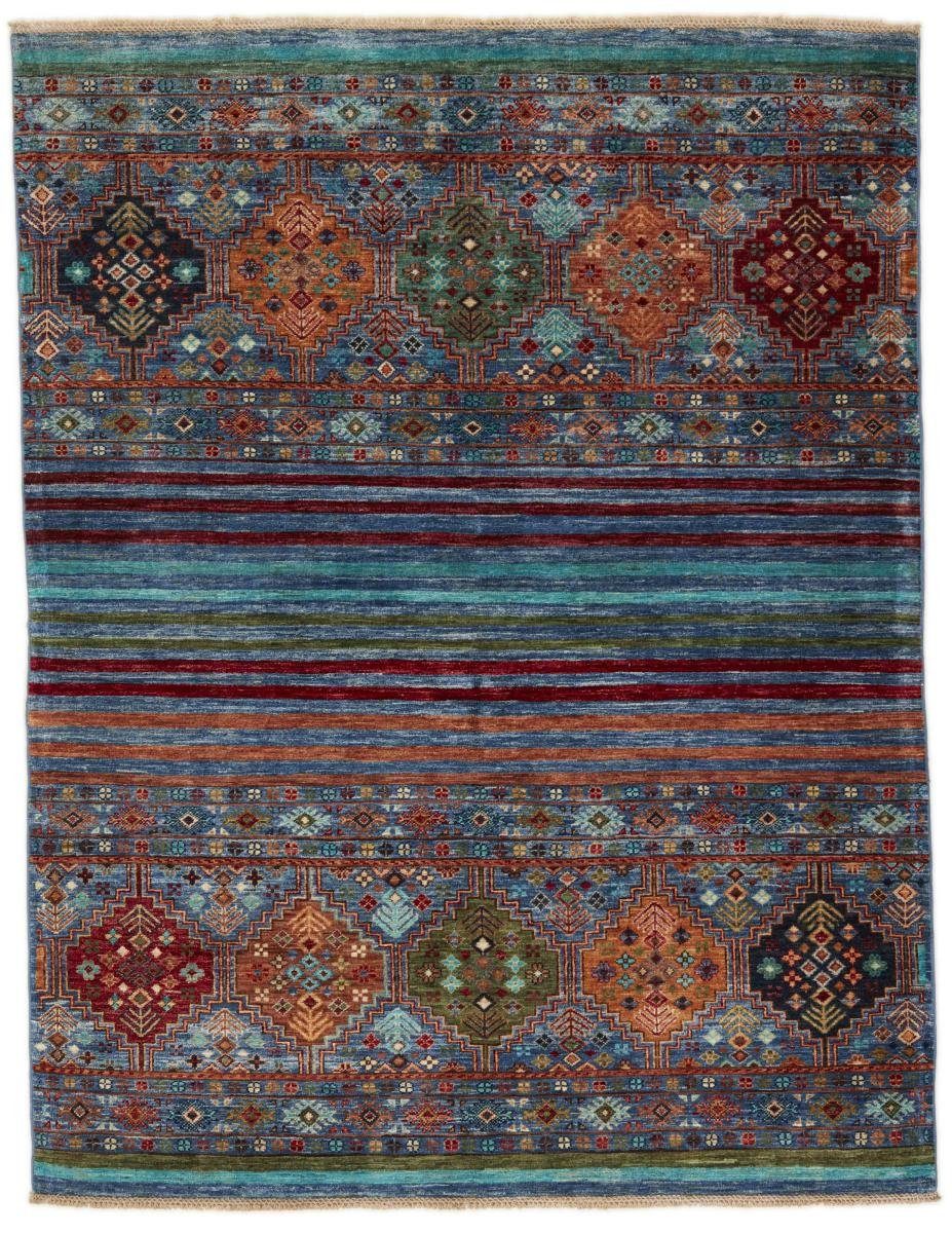 Orientteppich Arijana Shaal 161x205 Handgeknüpfter Orientteppich, Nain Trading, rechteckig, Höhe: 5 mm