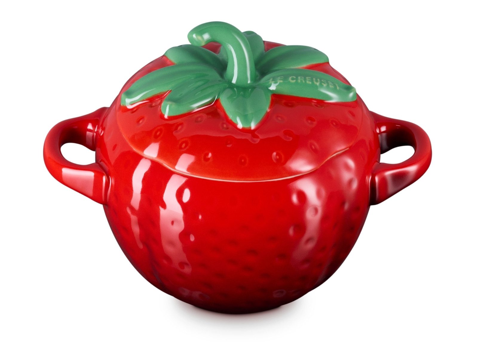 LE CREUSET Auflaufform Mini-Cocotte Erdbeere rund kirschrot, Steinzeug