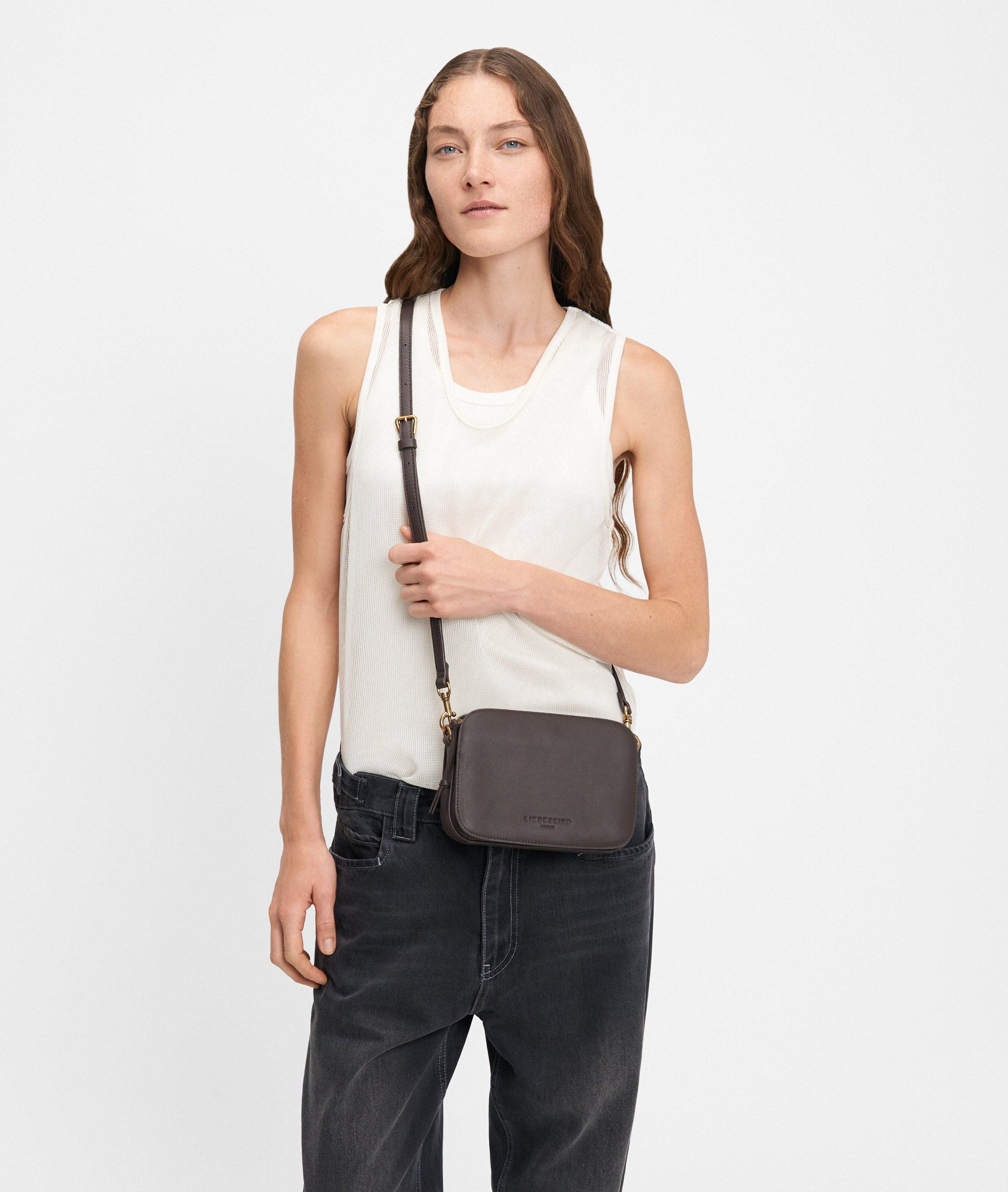 Liebeskind Berlin Umhängetasche Crossbody, Handliche Crossbody-Bag aus Rindsleder