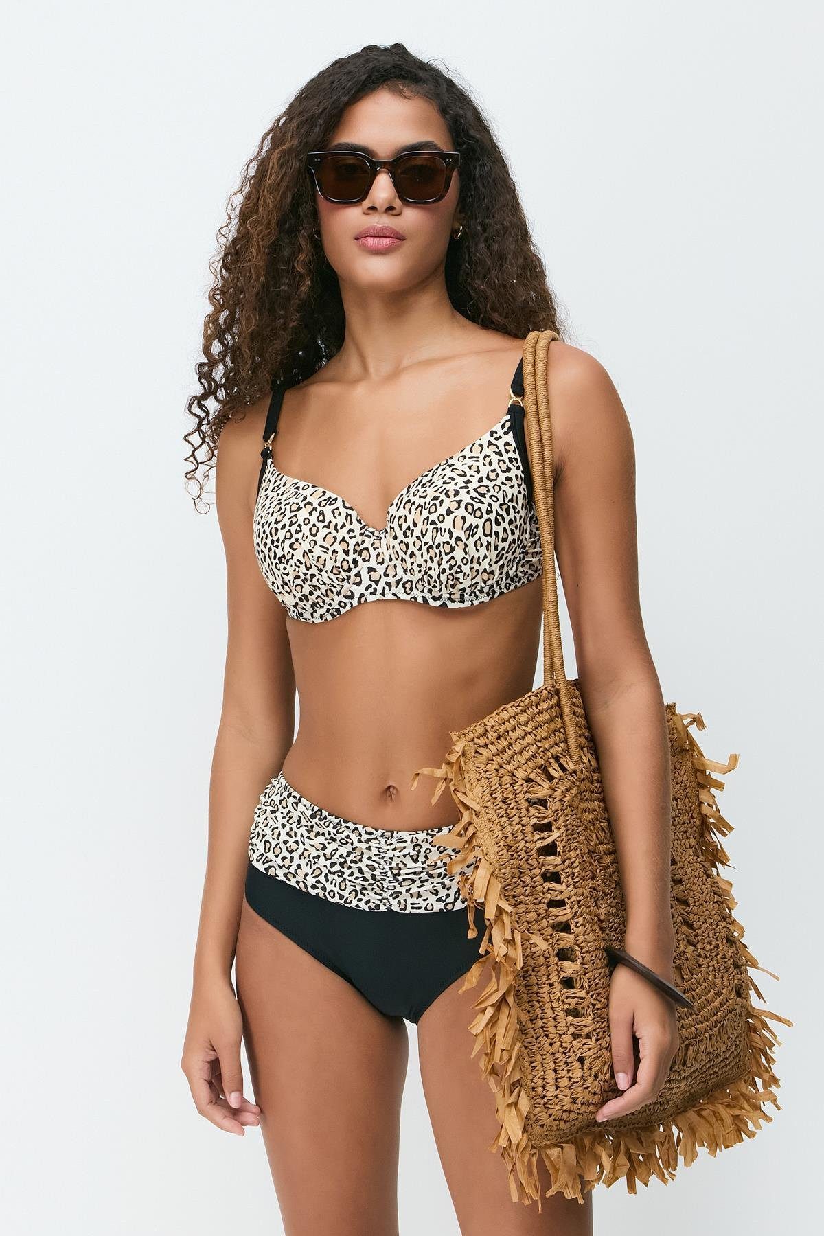 Bügel-Bikini-Top Beschichteter Bikini-Set