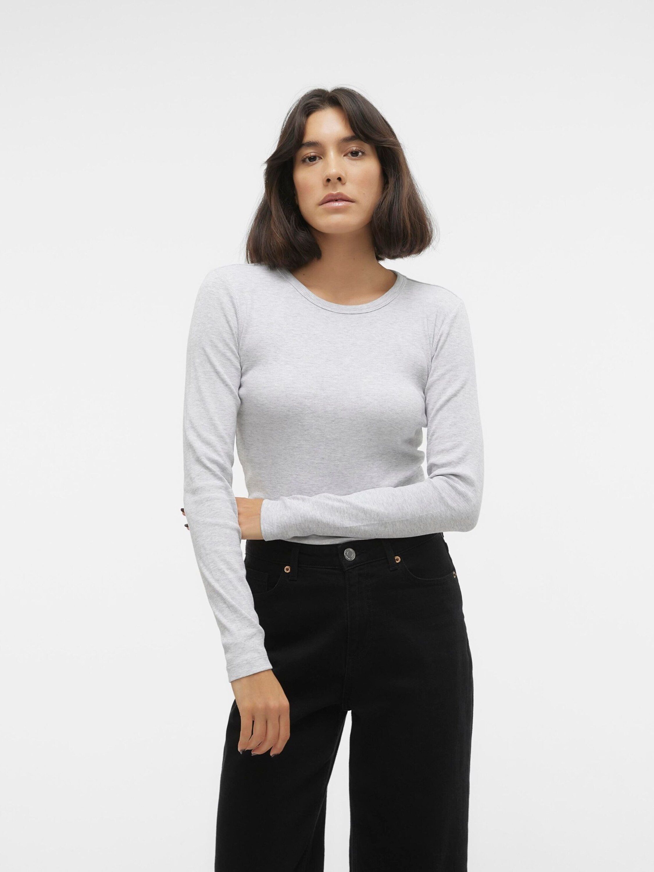 Vero Moda Langarmshirt VMChloe (1-tlg) Plain/ohne Details – Bild 2 von 5