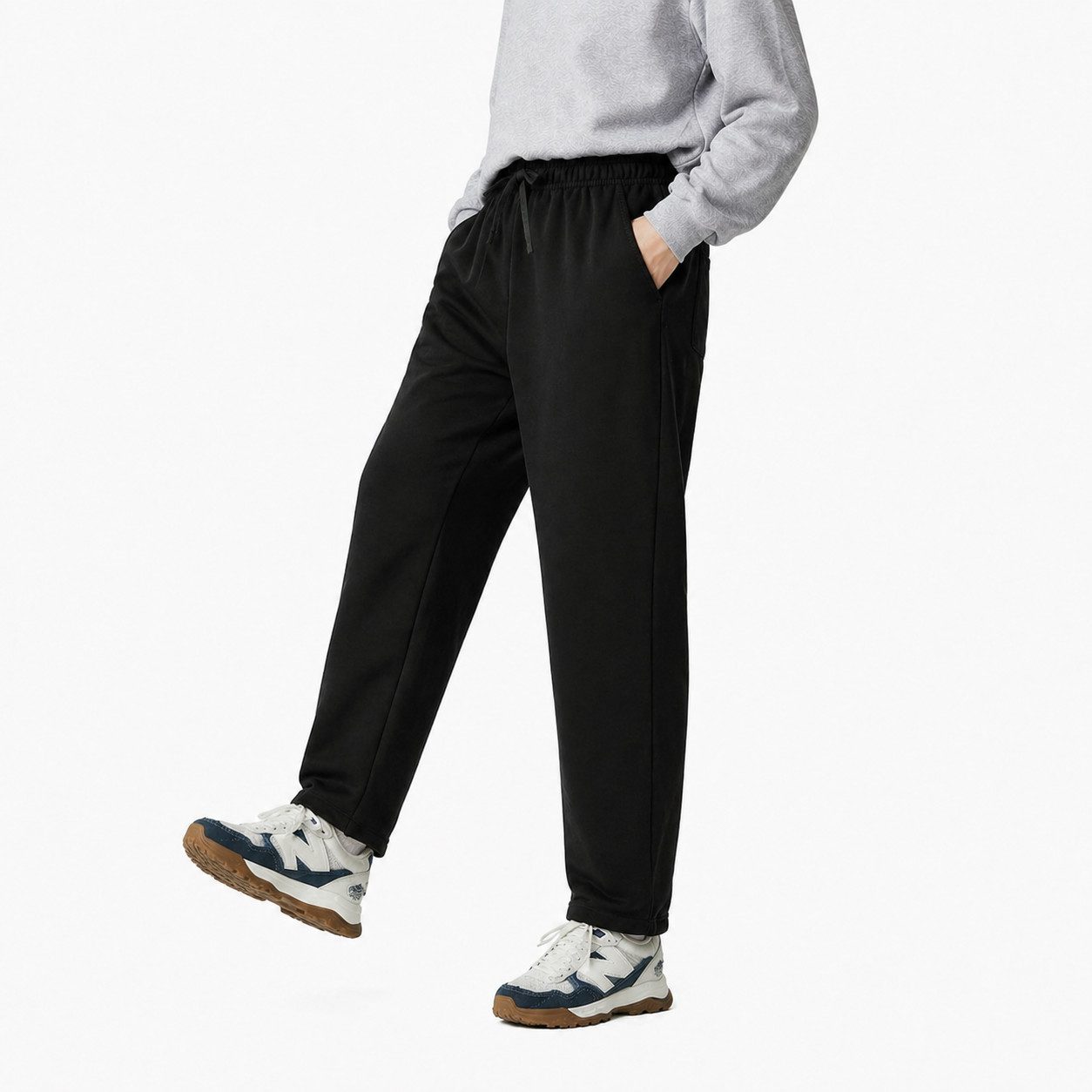 S&S Jogginghose Jogginghose Herren aus Baumwolle, moderne Sweathose Trainingshose (1-tlg., Herren Jogginghosen) gerader Beinabschluss mit Reißverschluss