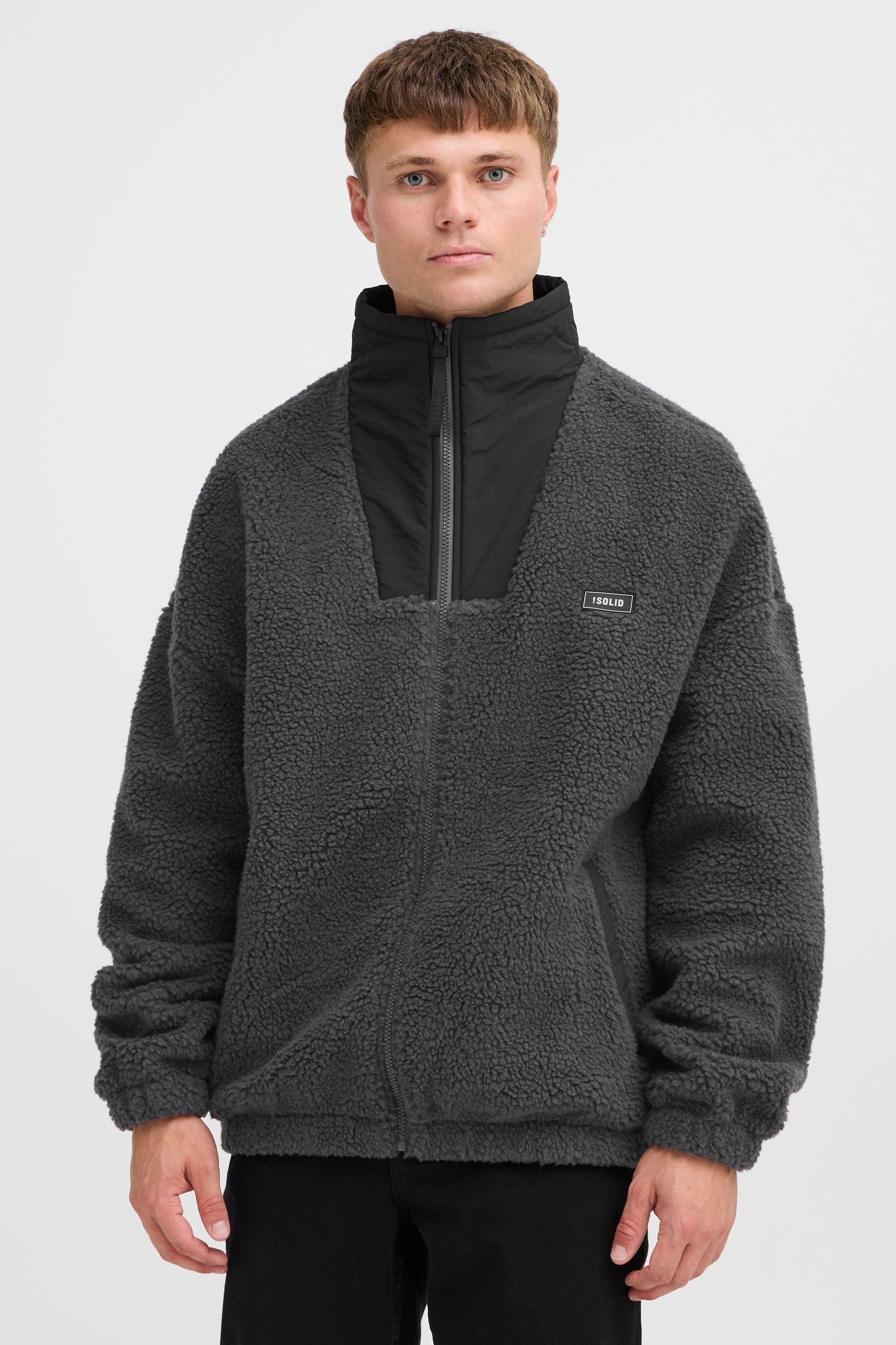 !Solid Fellimitatjacke SDMARKCOM Modische Jacke günstig online kaufen