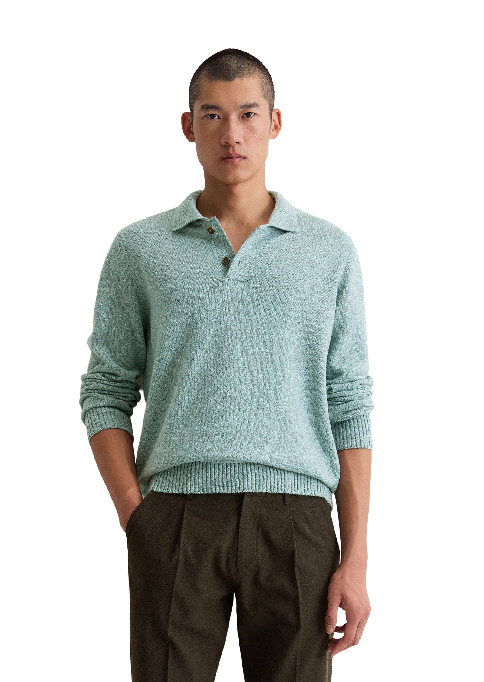 Strickpullover aus weichem Woll-Viskose-Mix