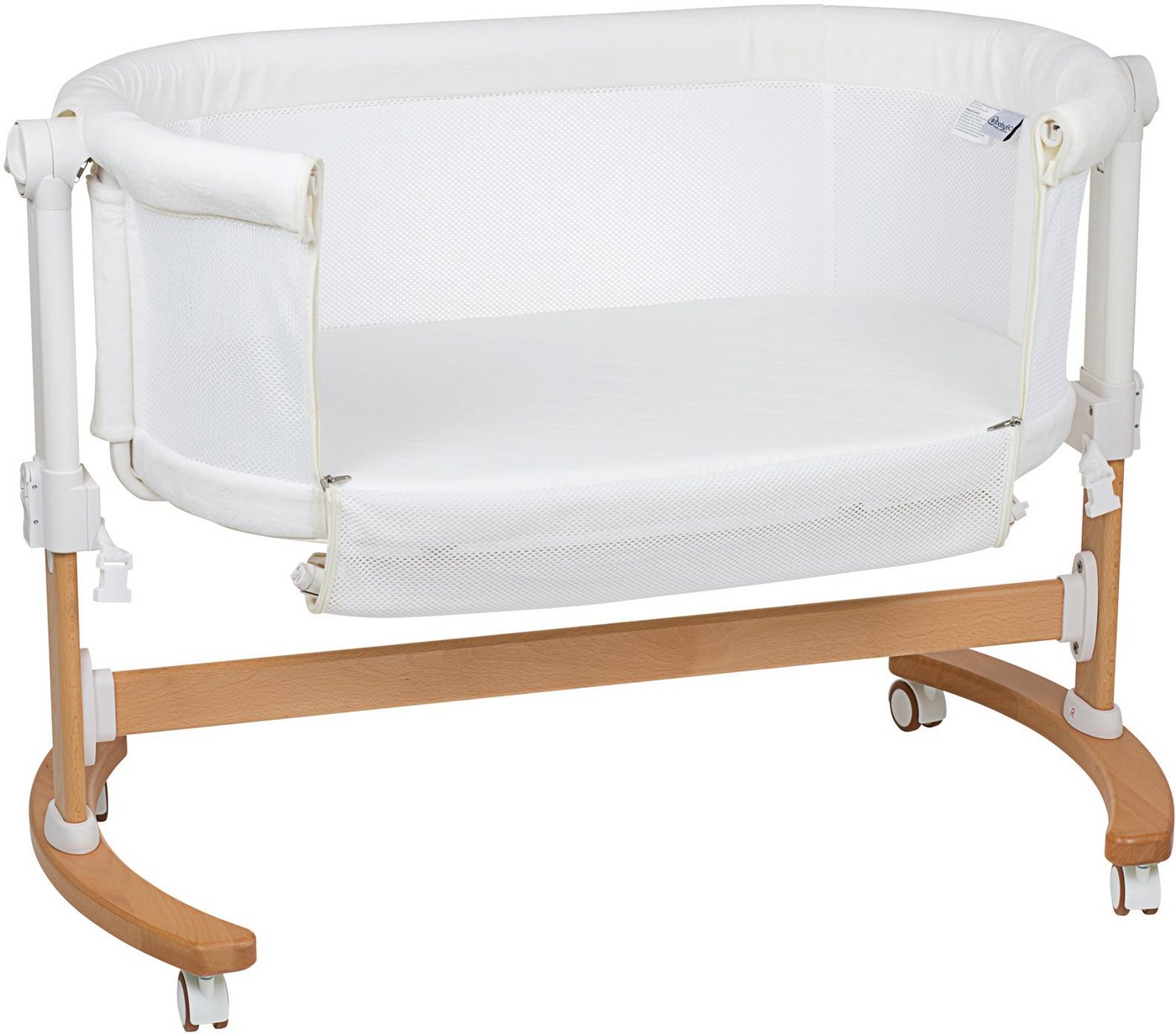 BabyGo Beistellbett »Amila, beige white«, mit Schaukelfunktion-HomeTrends