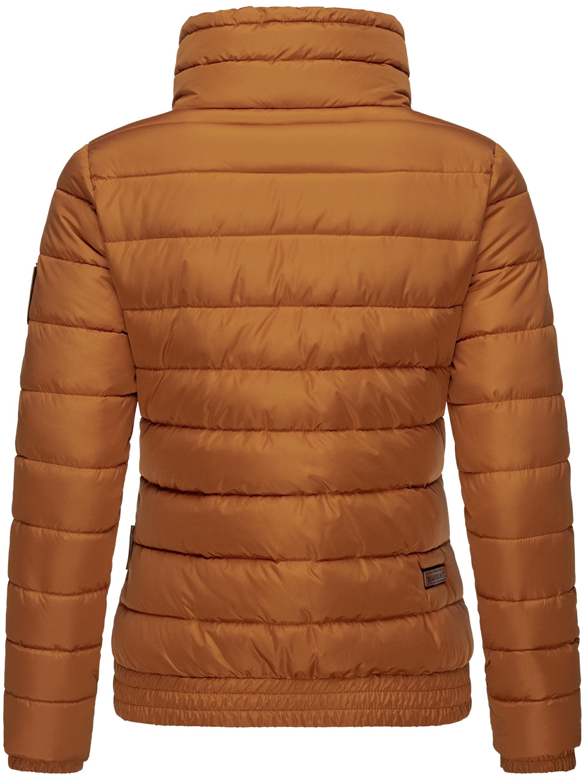 Marikoo Steppjacke Poison stylische Damen Winterjacke mit hohem Kragen