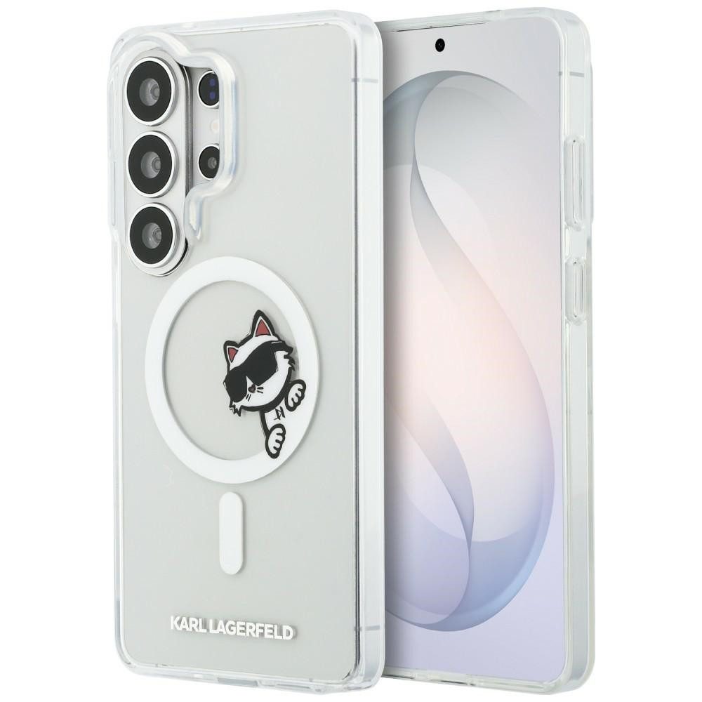 KARL LAGERFELD Handyhülle Galaxy S26 Ultra transparent MagSafe Katze Choupette Logo 6,9 Zoll, Kantenschutz