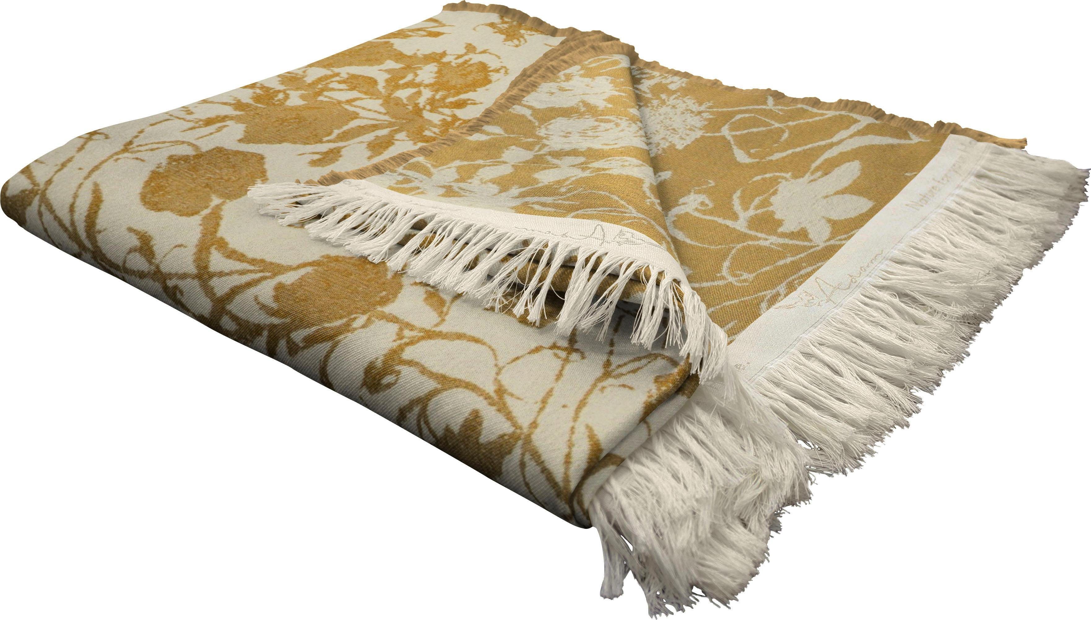 Wohndecke Flower Cuvée, Adam, im floralem Design, Kuscheldecke. € 174,74