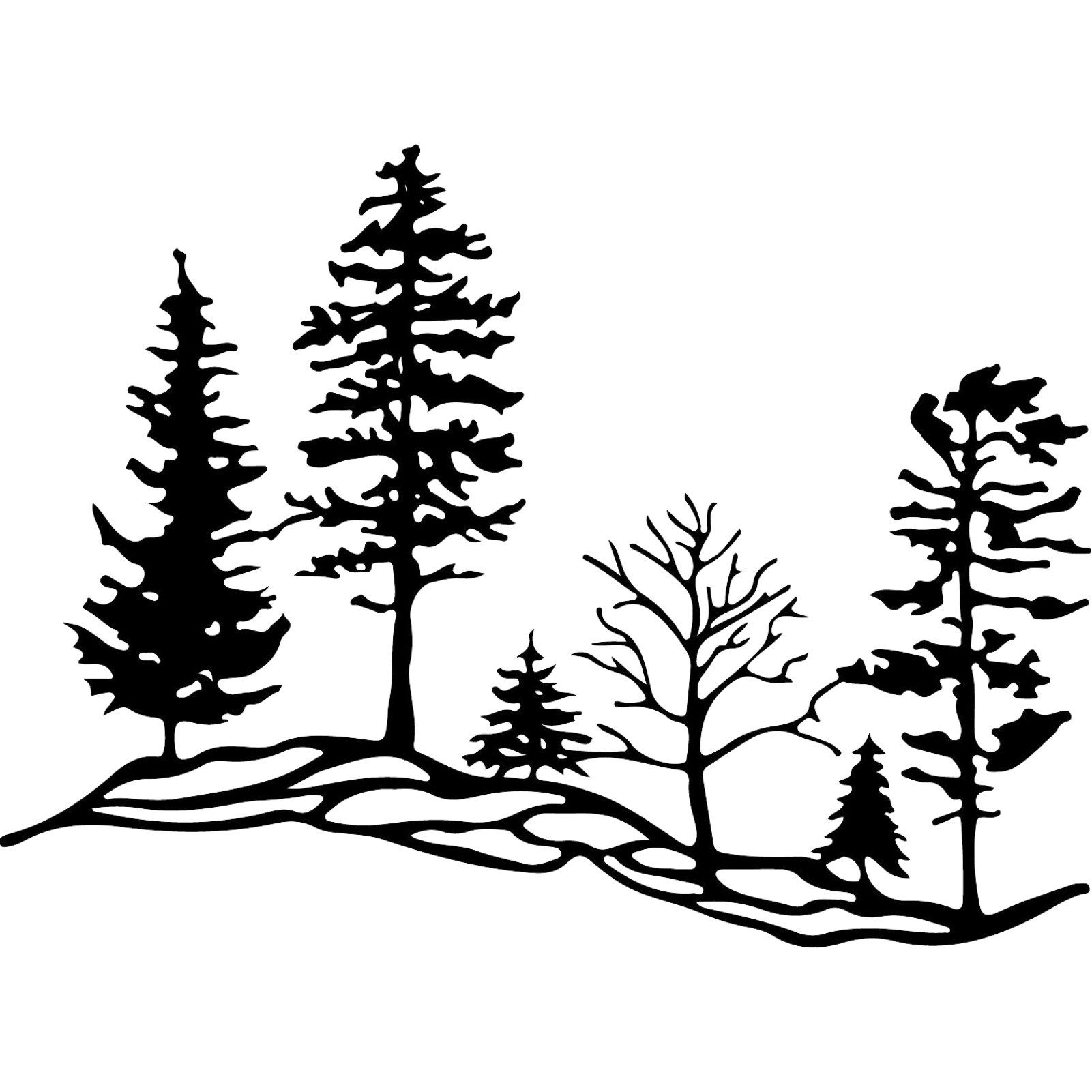 Jumpeak Wanddekoobjekt Metall Wanddeko Waldbäume Design, Wandkunst Ideal als Geschenk, Waldlandschaft Ornament,Geschenk für Natur- & Einrichtungsbegeisterte