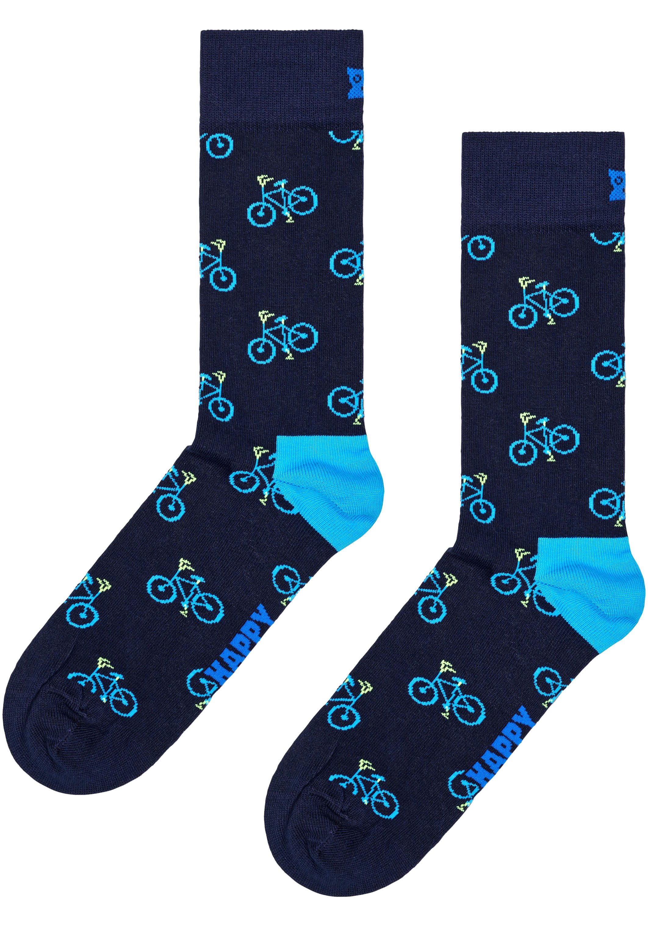 Happy Socks Langsocken (2er Pack) mit Fahrrad-Musterung günstig online kaufen