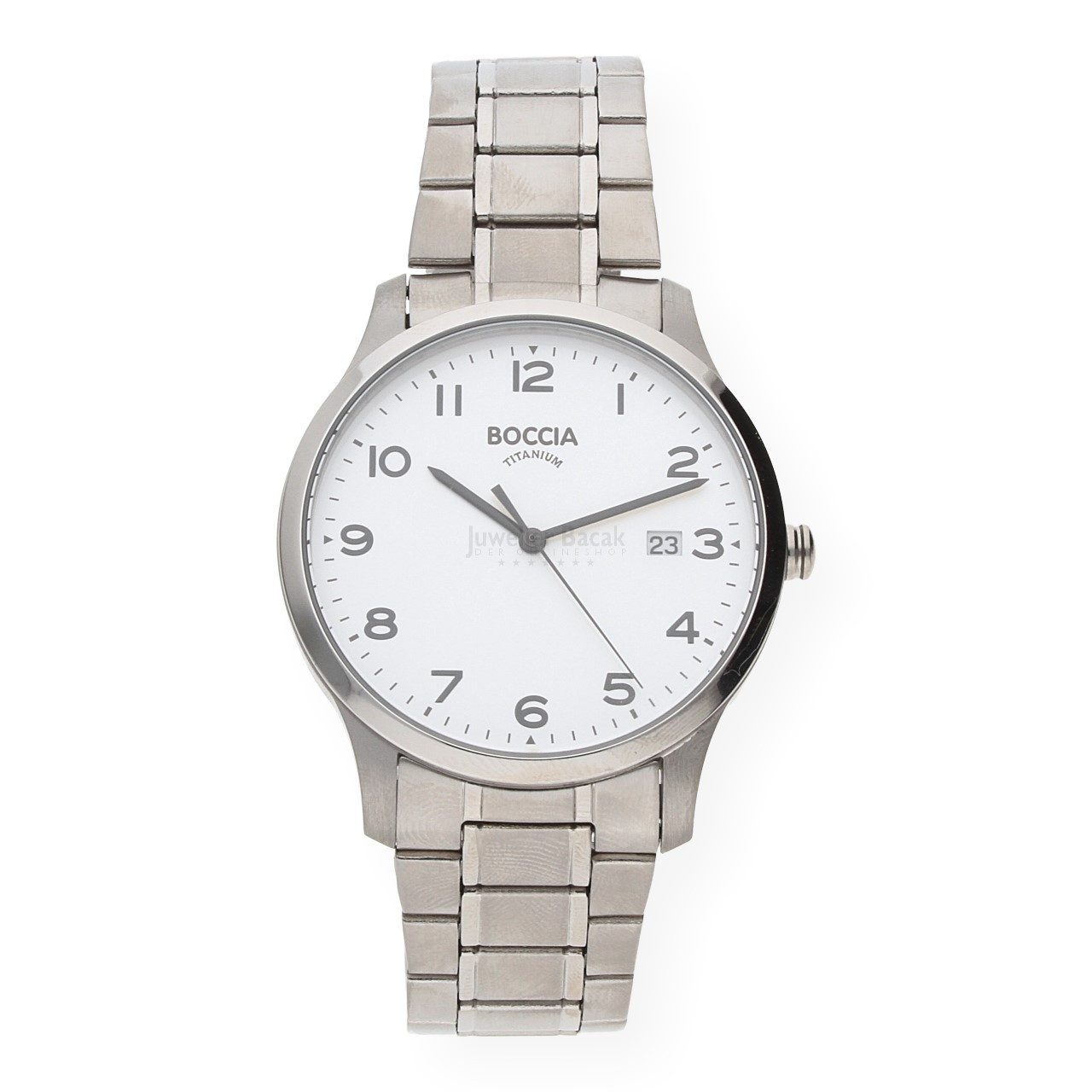 Boccia Quarzuhr Boccia Herrenarmbanduhr 3620-01 Titan mit Datumsanzeige, (1-tlg)