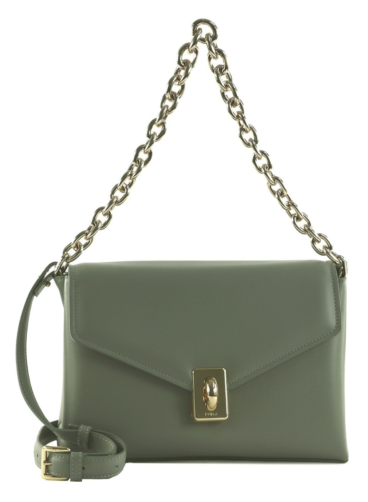 Furla Schultertasche Crossbody Bag With Double Strap, aus echtem Leder