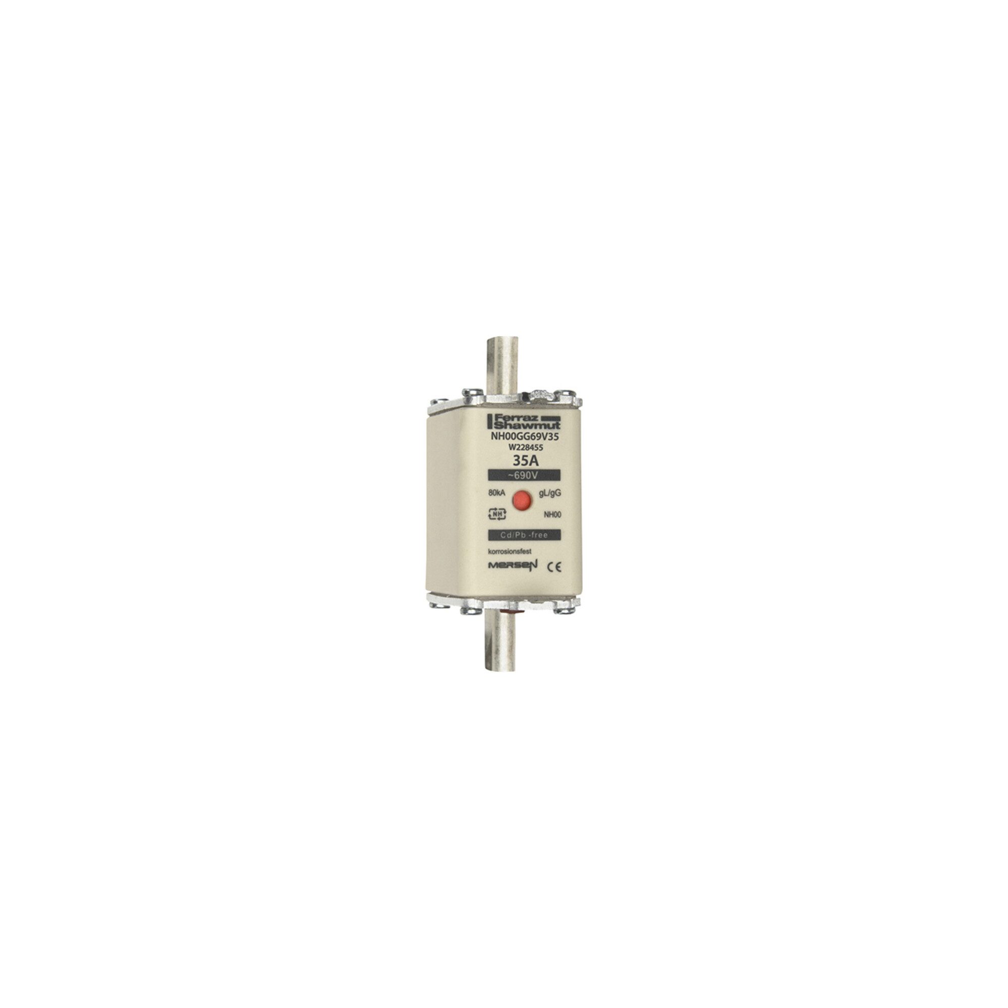 MERSEN Sicherungshalter Mersen NH-Sicherungseinsatz SF Gr.00 gG 35A/690V KM NH00GG69V35