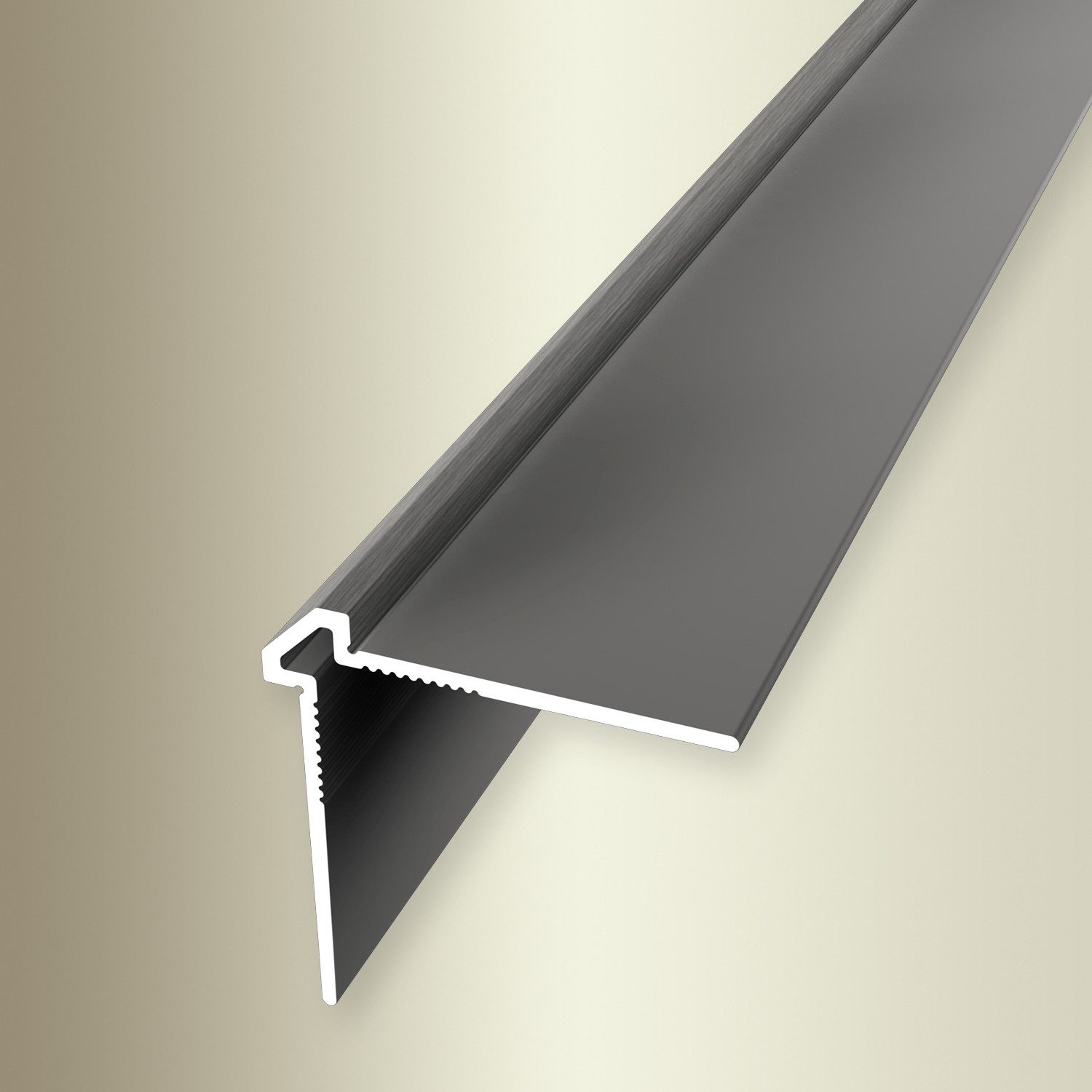 Küberit Verbindungsprofil 25 x 25 x 2700 mm Wandprofil Tapetenprofil Edelstahloptik Ungebohrt