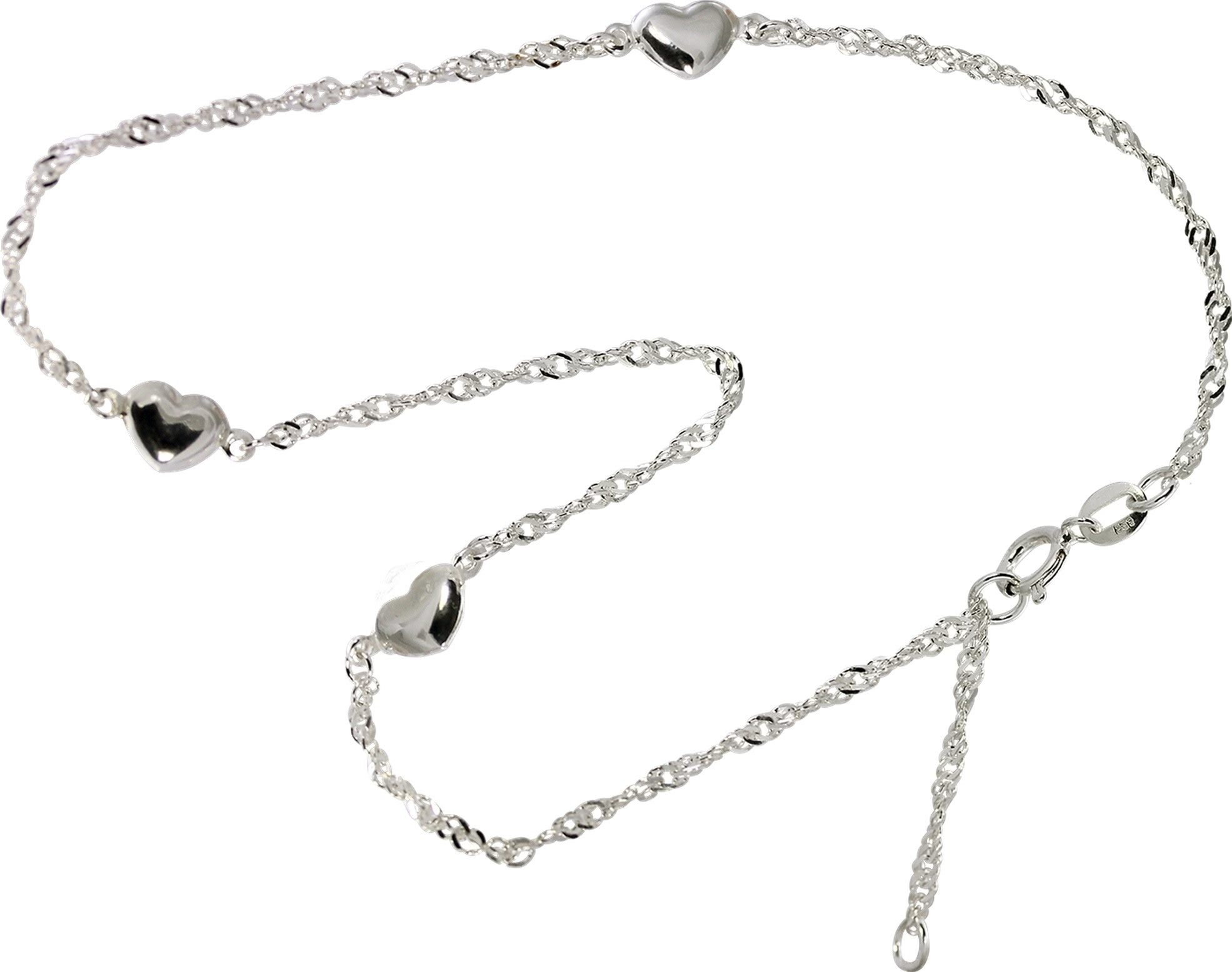Fußkette mit Anhänger SilberDream Fußkette silber für Damen 925