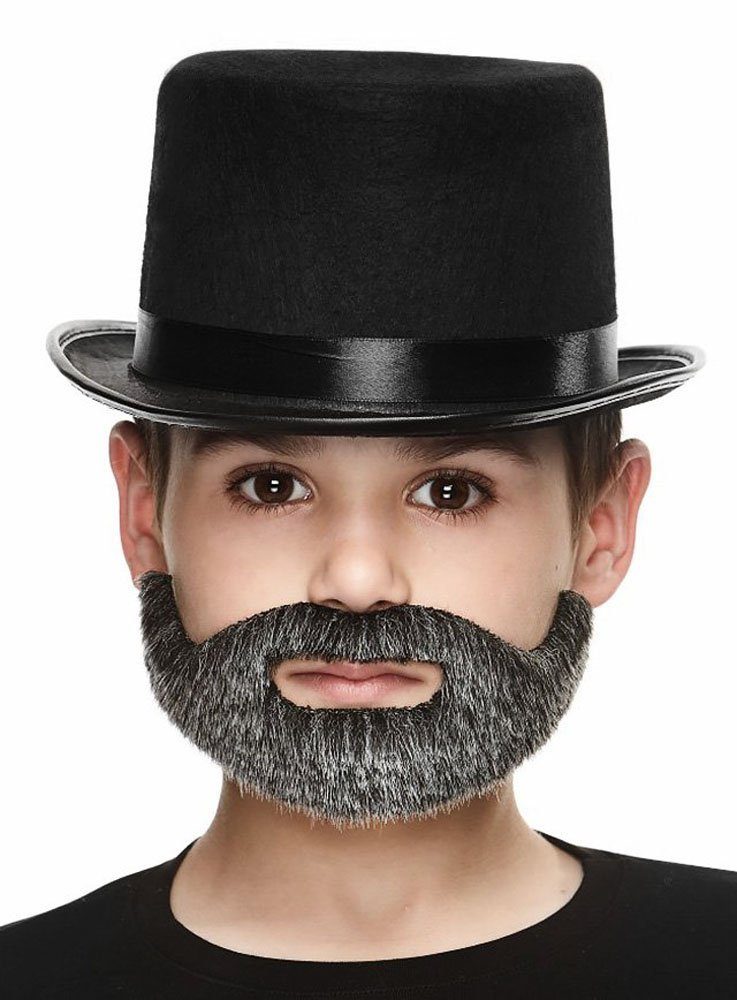 Metamorph Piraten-Kostüm Vollbart für Kinder in drei verschiedenen Farben, Hochwertiger und zertifizierter Kunstbart für Kinder