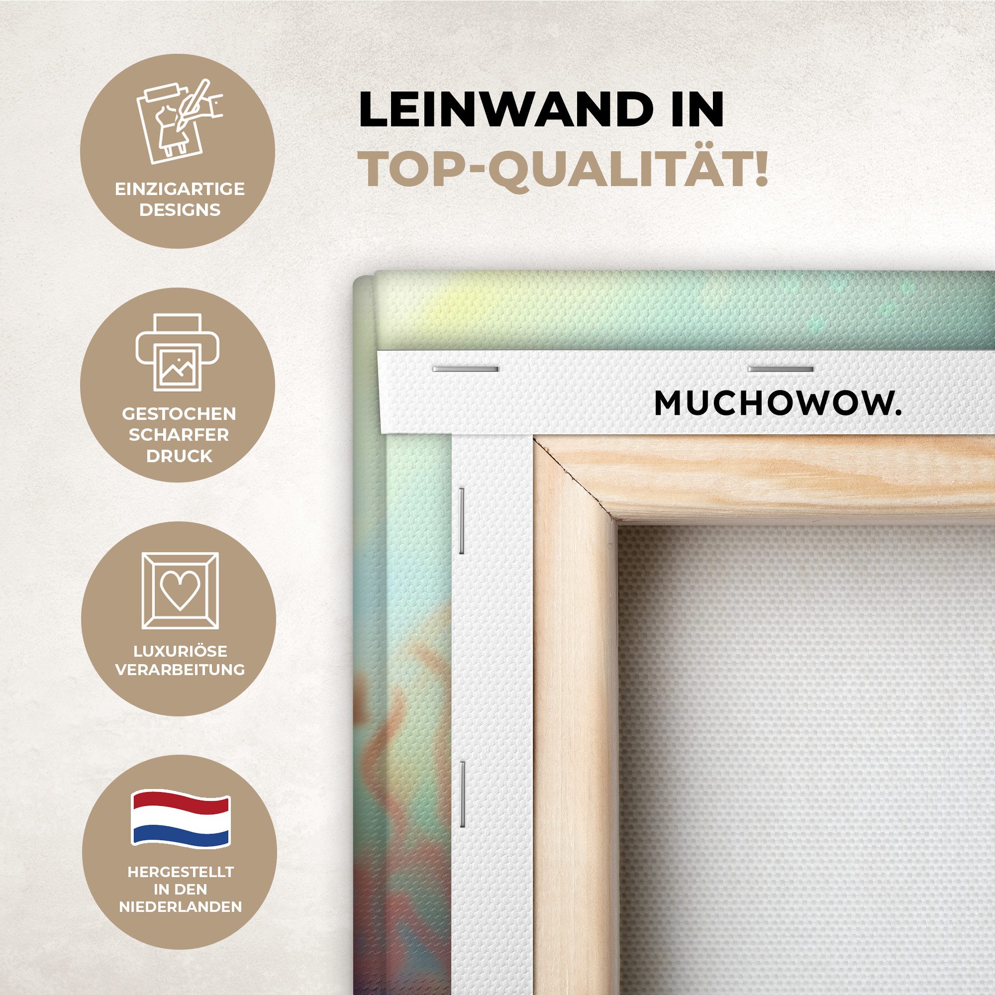 OneMillionCanvasses® Leinwandbild Seepferdchen - Unterwasser - günstig online kaufen