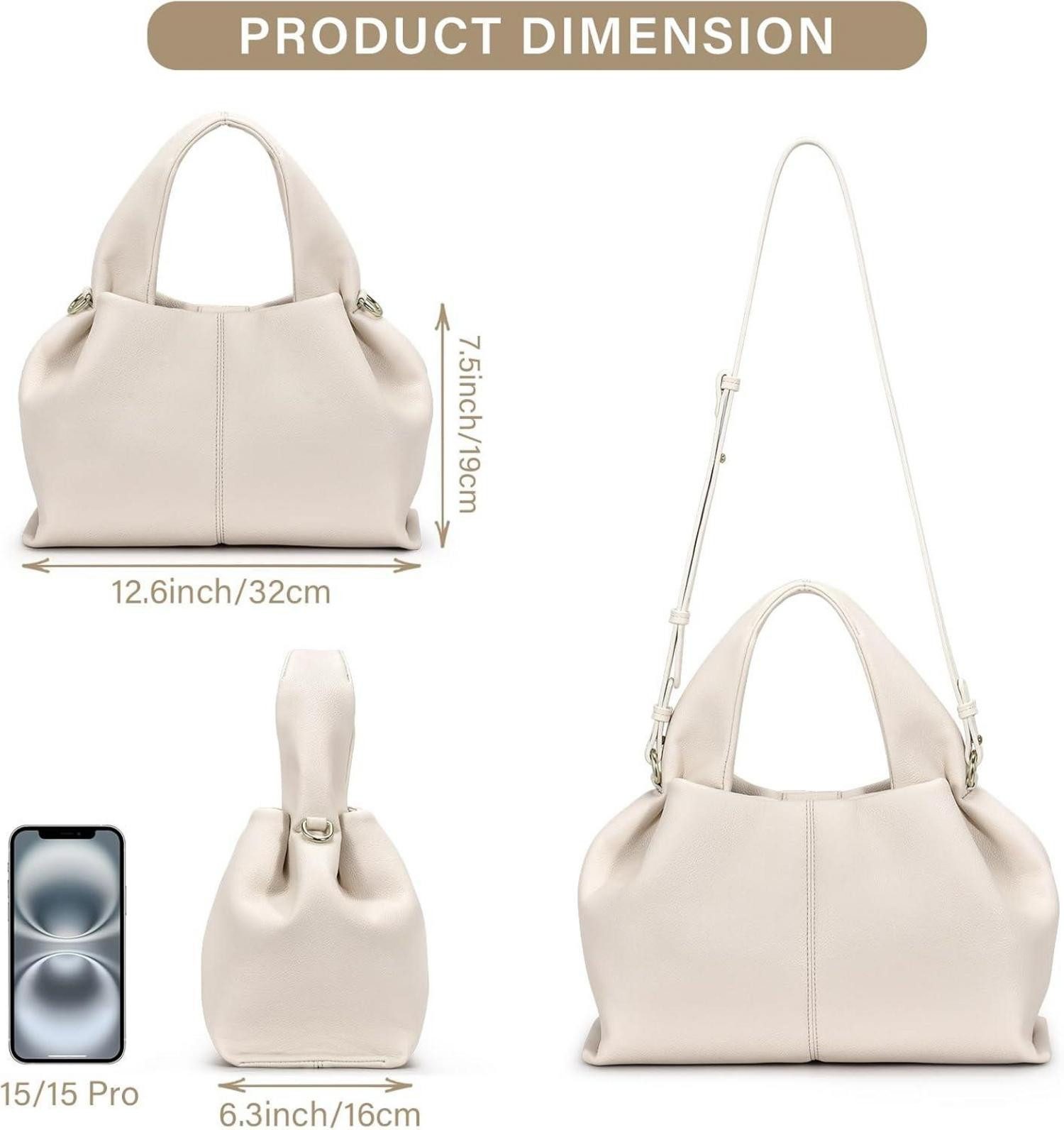 LuxusKollektion Handtasche Damen Handtasche Mittelgroß PU günstig online kaufen