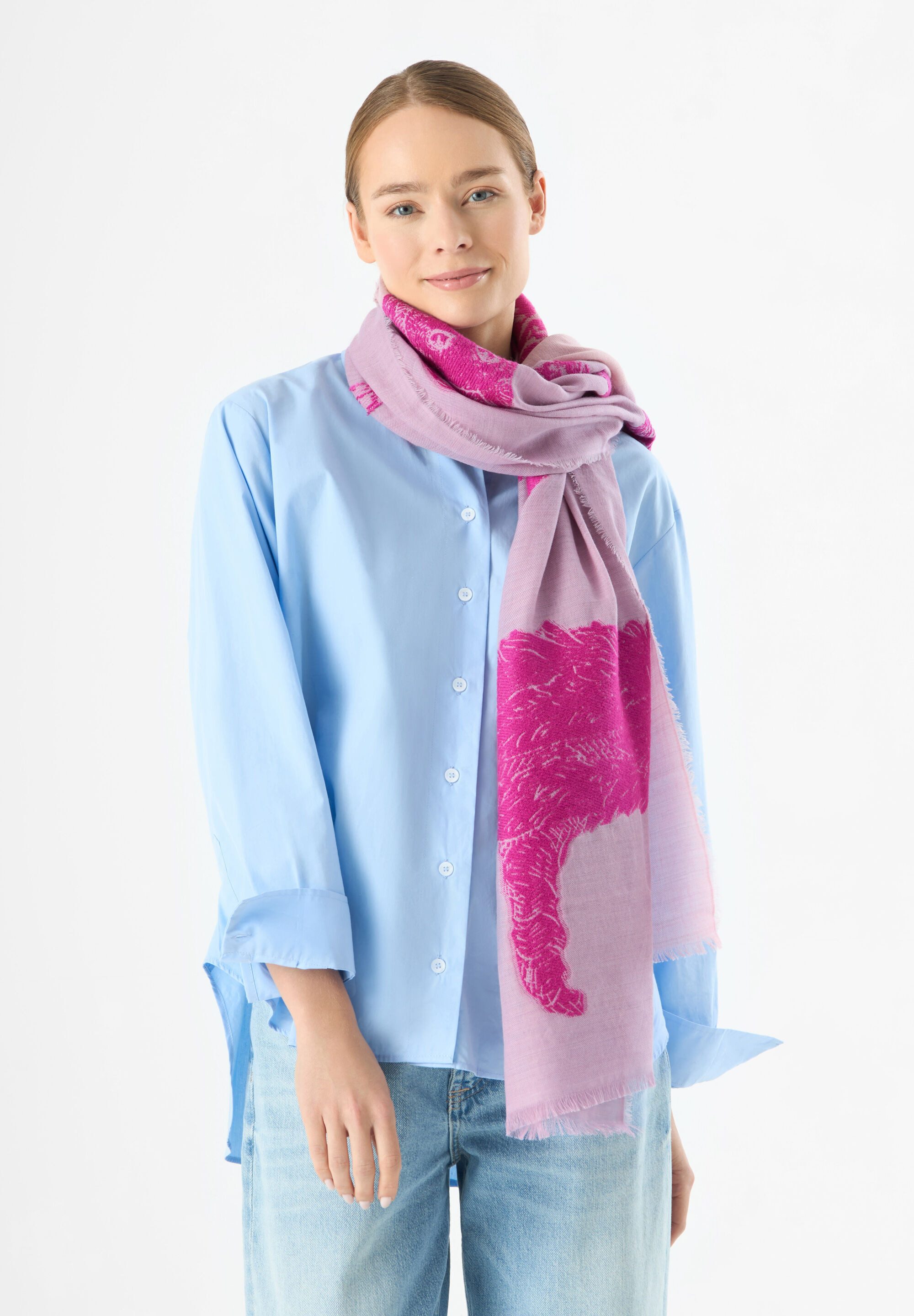 Codello Modeschal, (1-St), mit feiner Jacquard-Struktur