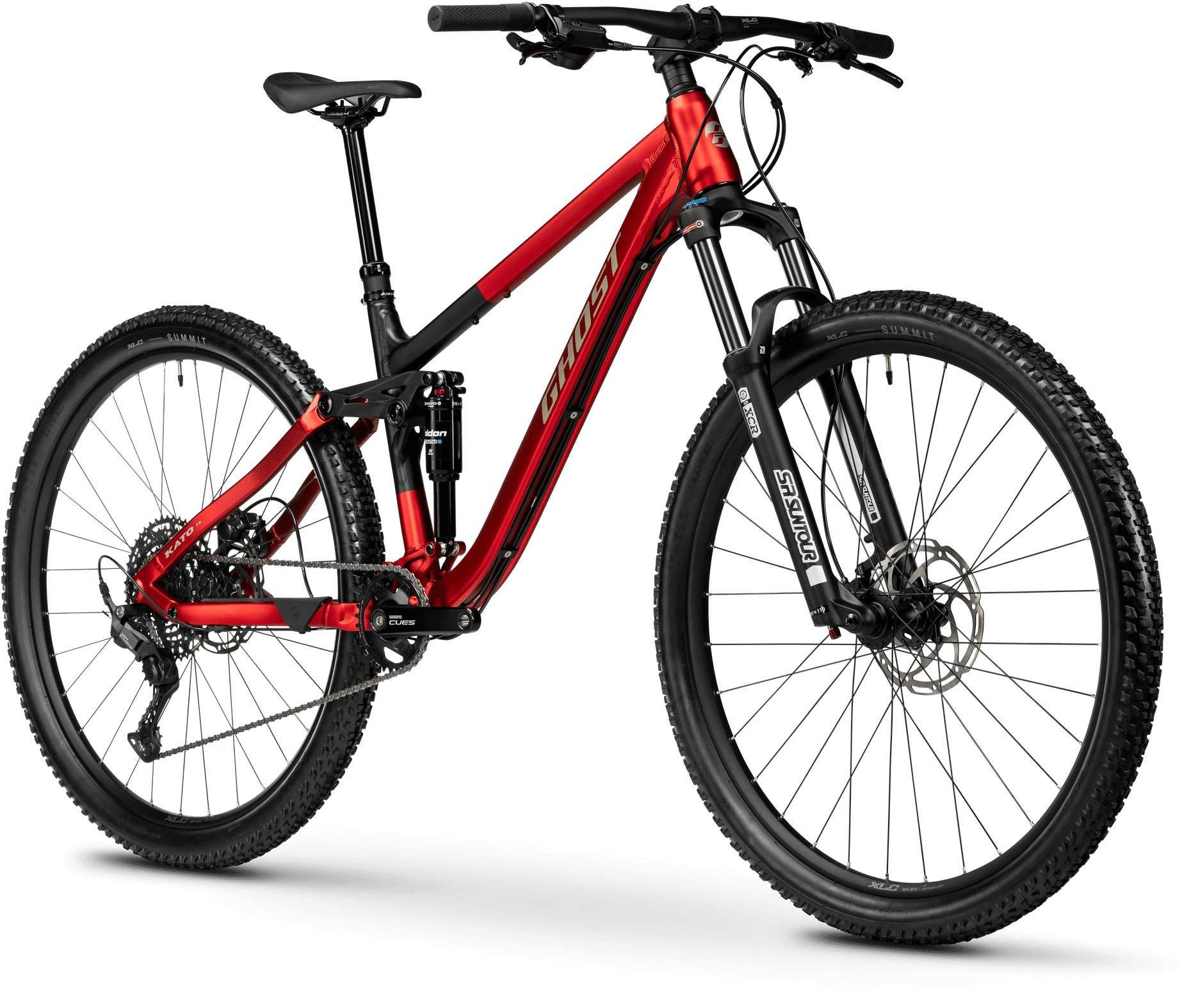 Ghost Mountainbike MTB Fully KATO FS deep crimson/black ink matt 27,5" Diamant, 10 Gang Shimano Shimano CUES RD-U6000 10/11s, Shadow+, 10-Gang Schaltwerk