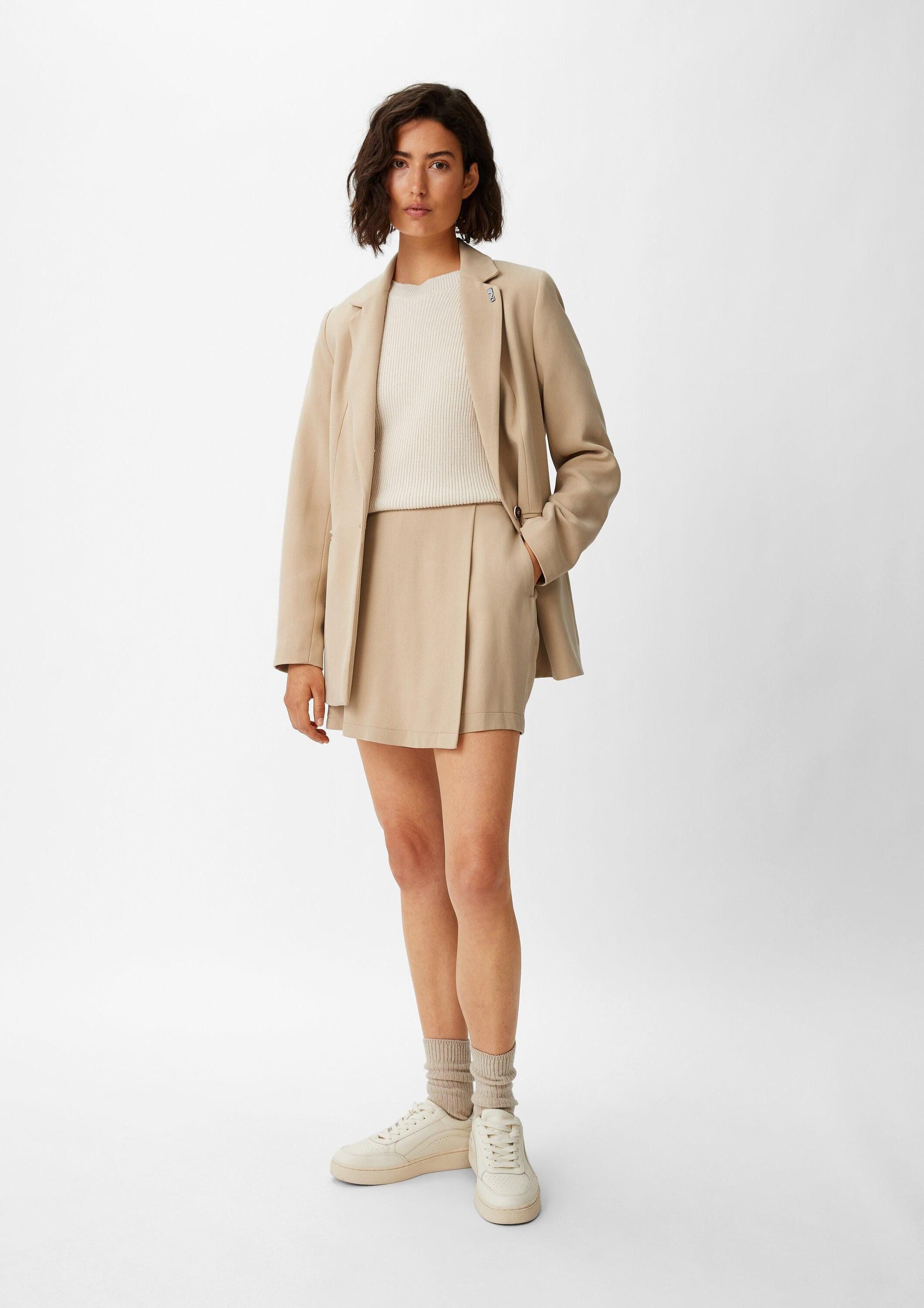 comma Minirock Hose Loose: Hosenrock aus Twill