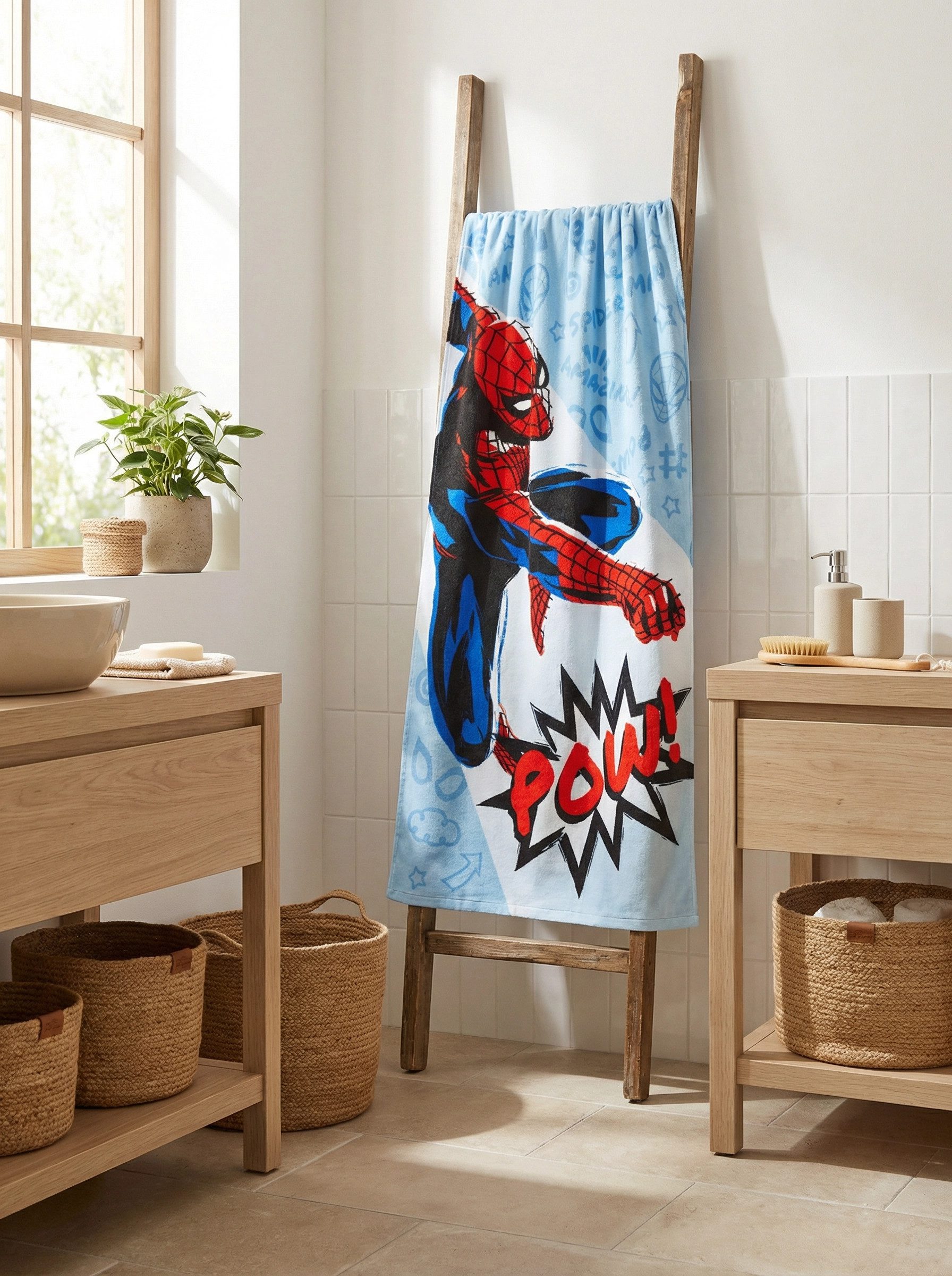 MARVEL Strandtuch Marvel Spiderman Mikrofaser Strandtuch Badetuch Duschtuch 70x140 cm