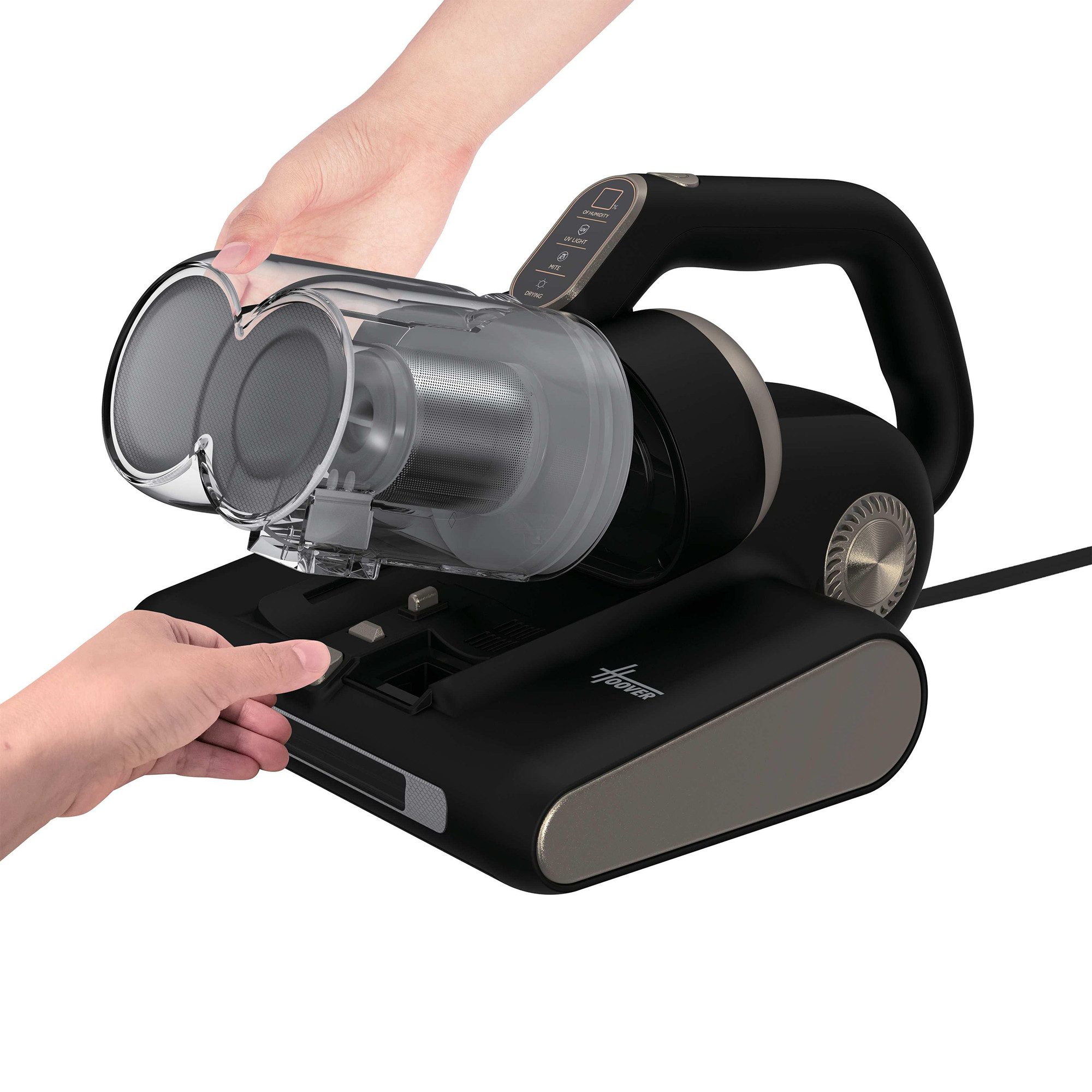 Hoover Matratzenreinigungsgerät HMC520UV 011, Große Behälterkapazität: 0,6 L, Langanhaltende Saugkraft, Doppelfiltersystem, Motorisierte Bürstwalze
