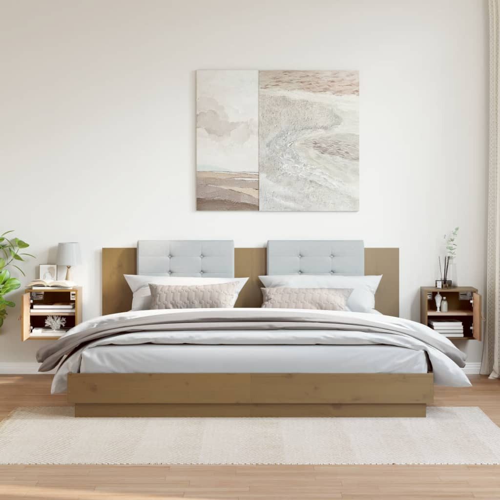 vidaXL Regal Wandschränke 2 Stk. Honigbraun günstig online kaufen