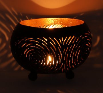 Guru-Shop Windlicht Exotisches Kokosnuss Teelicht in 2 Größen -..