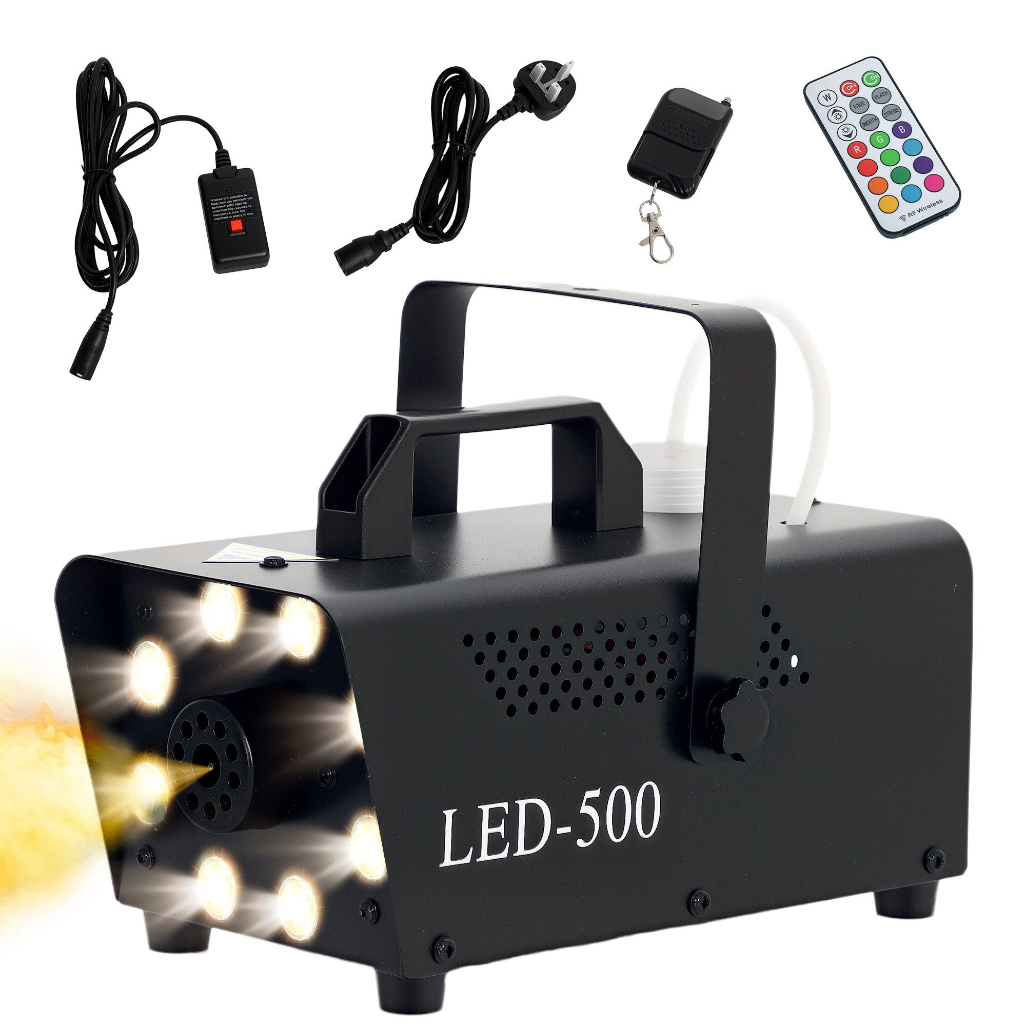 LED Discolicht Nebelmaschine 450W Rauchmaschine mit 13 farbigen LED Lichtern