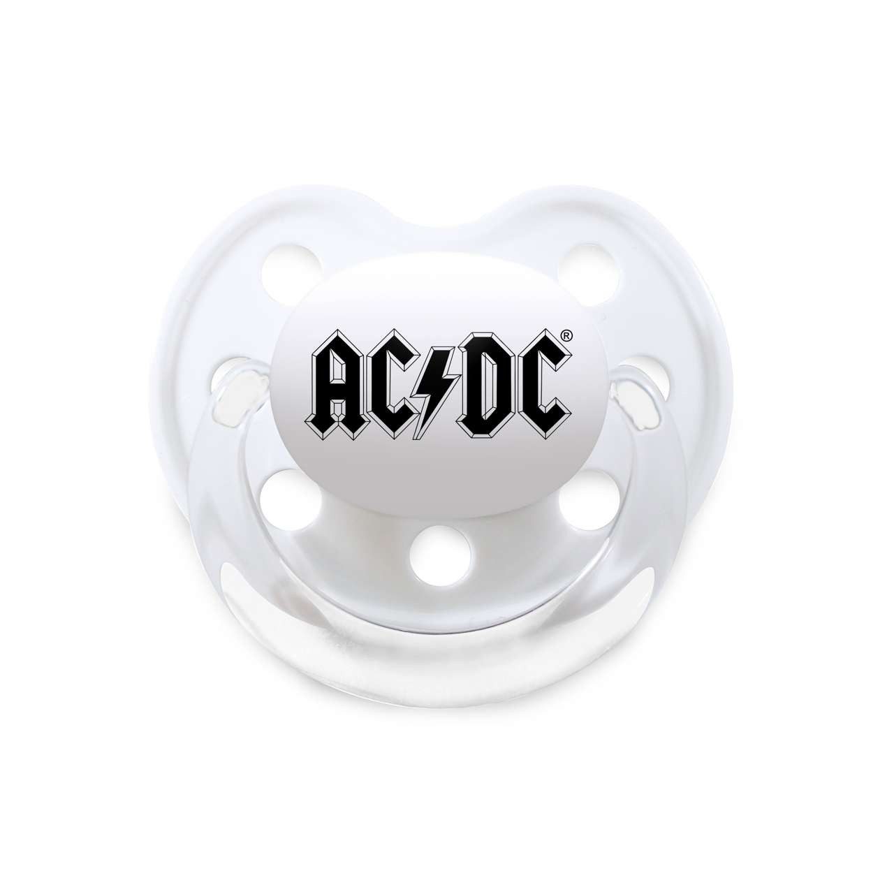 Metal Kids Schnuller mit AC/DC (Logo) Aufdruck für Babys, BPA frei