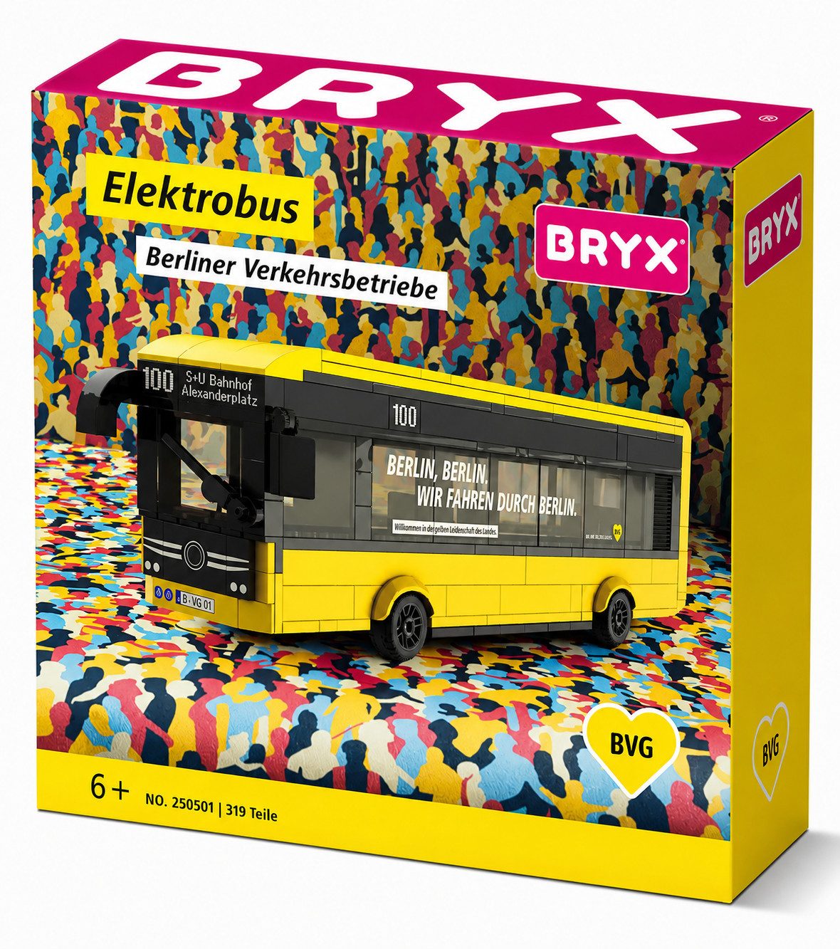 BRYX BVG Elektrobus Konstruktionsspielsteine, (566 St)