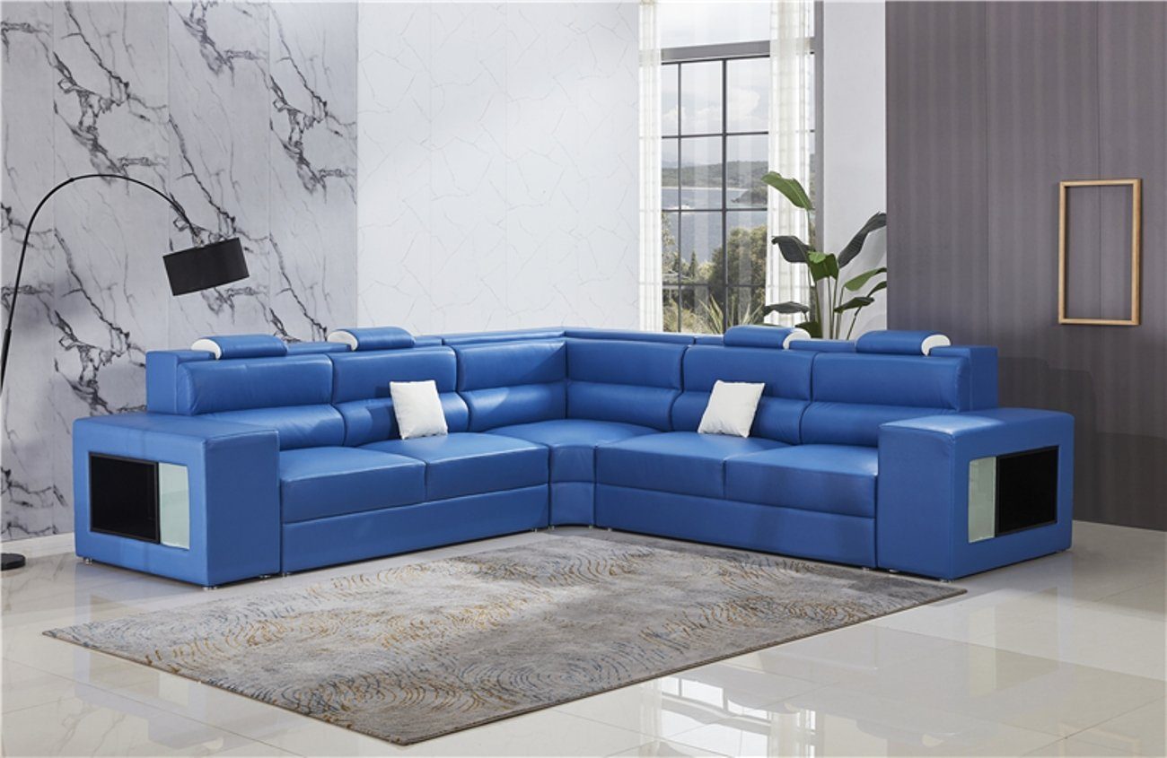 JVmoebel Ecksofa, Garnitur Couchen Couch Luxus Couch Leder Neu Design Polster Ecke