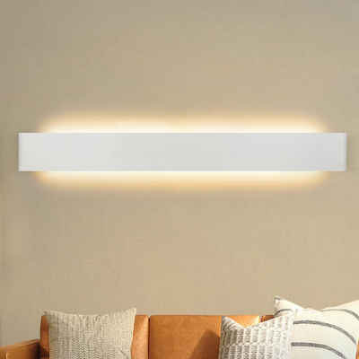 ZMH LED Wandleuchte Modern Nacht- Flurlampe Beleuchtung Metall Wohnzimmer, 1 Stück, LED fest integriert, Warmweiß, 1 Stück