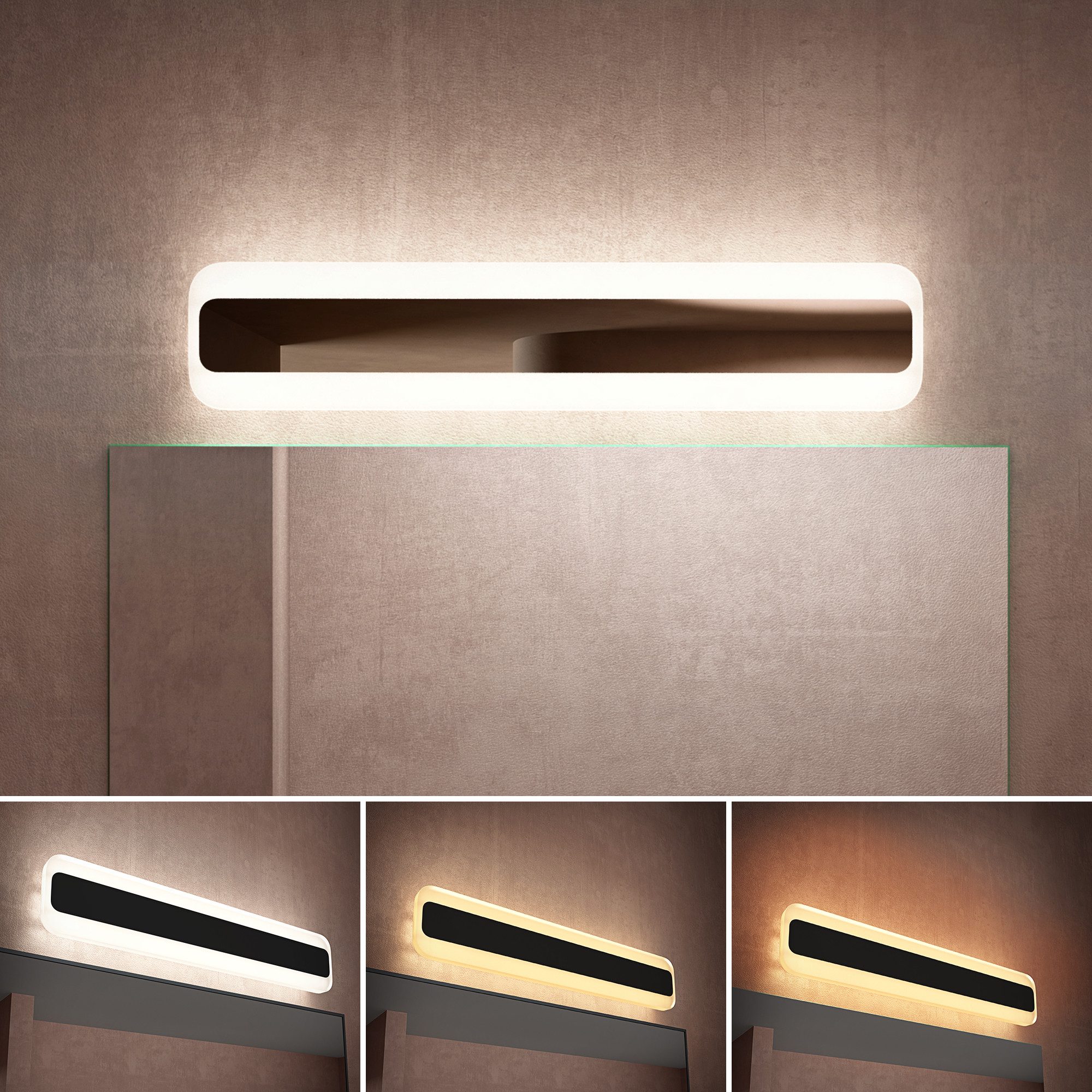 doporro LED Spiegelleuchte Wandlampe Wandleuchte Spiegellampe Badlampe Badleuchte LumaRay
